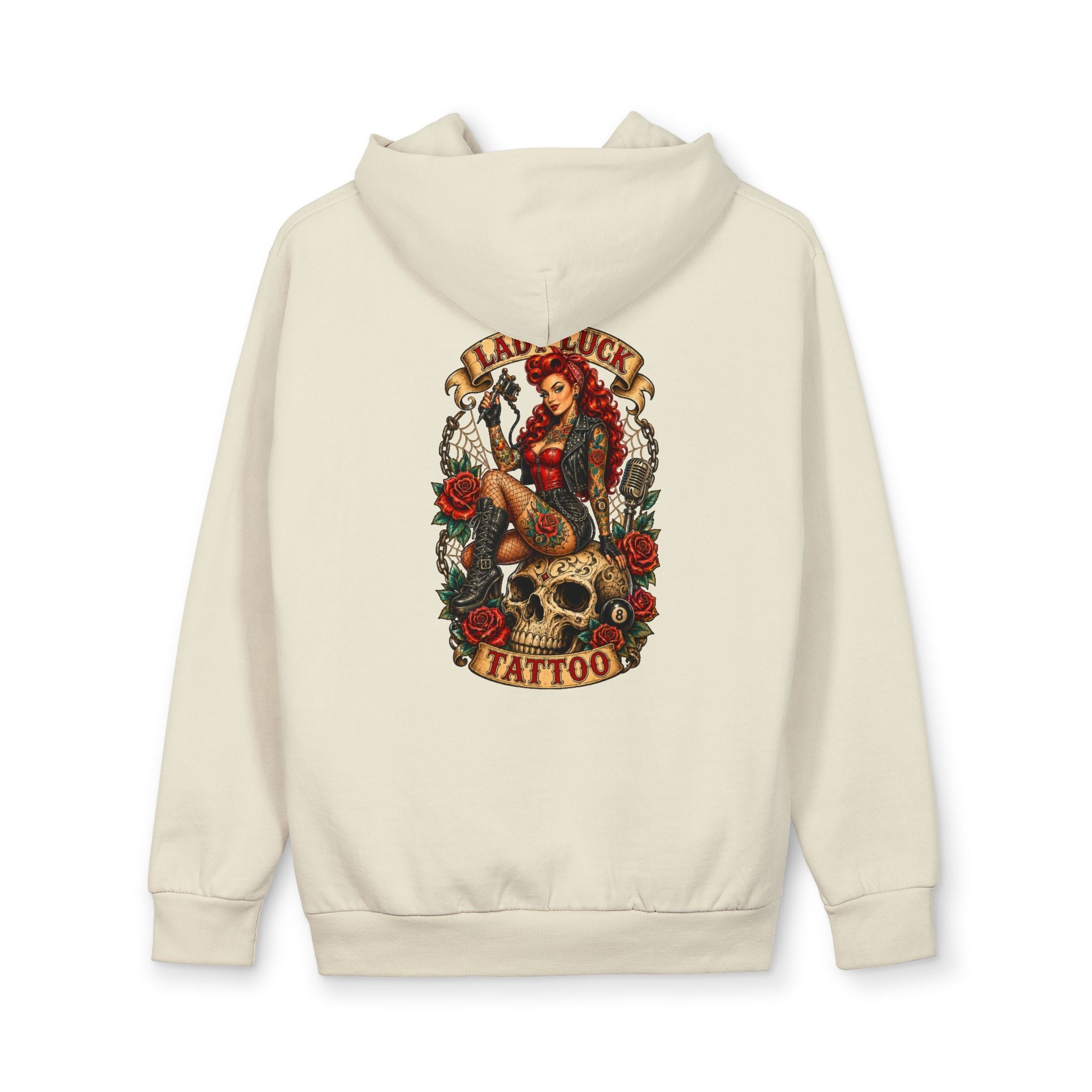 Lady Luck Tattoo Skull Queen Hoodie