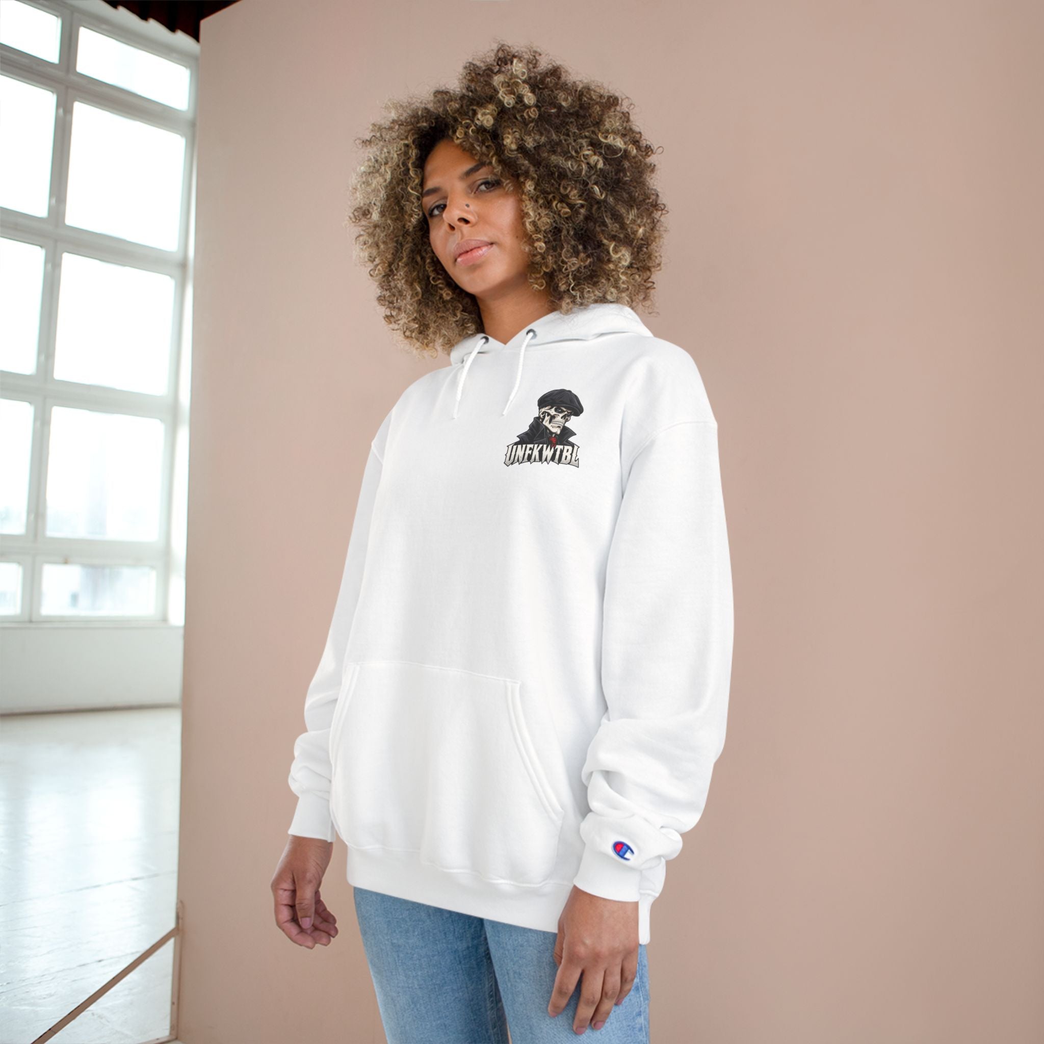 Stay UNFKWTBL Silent Boss Skull Champion Hoodie