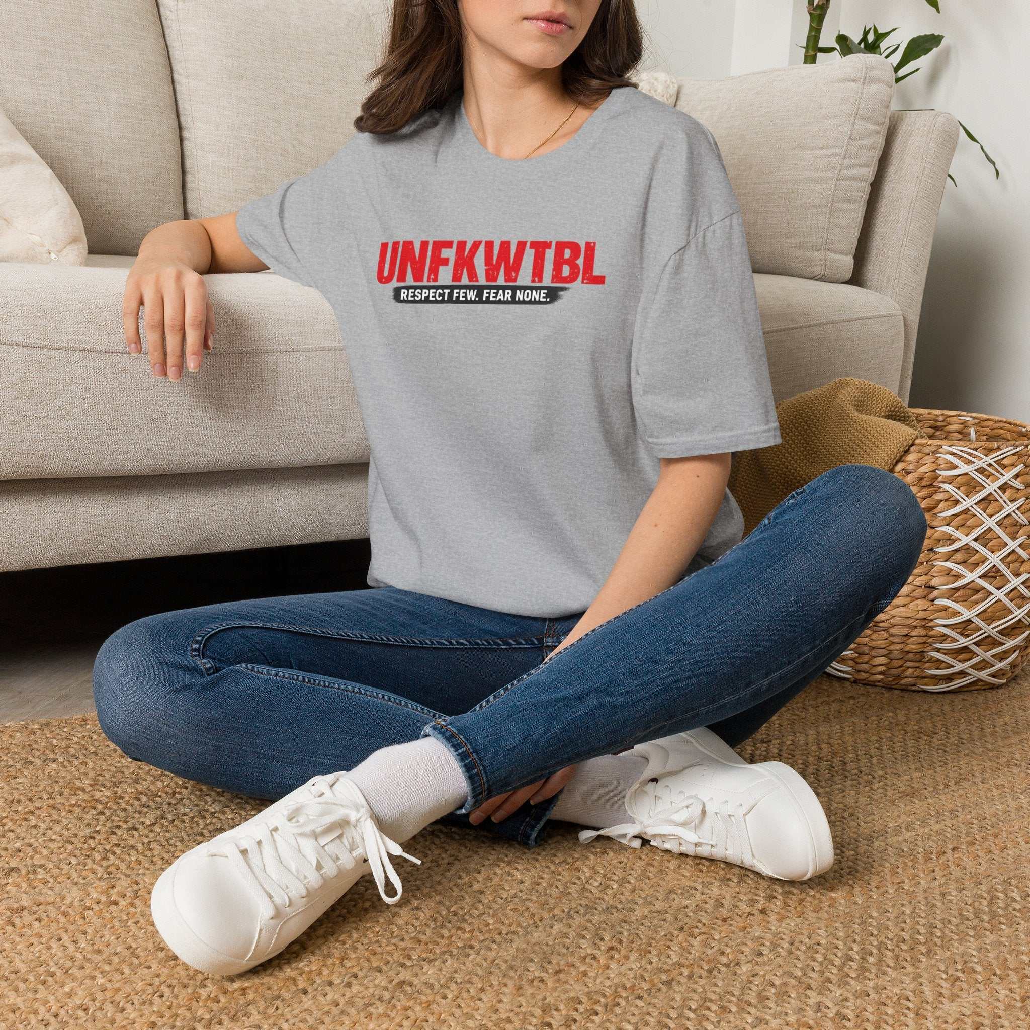 T‑Shirt — UNFKWTBL “Respect Few. Fear None.” Bold Graphic Tee