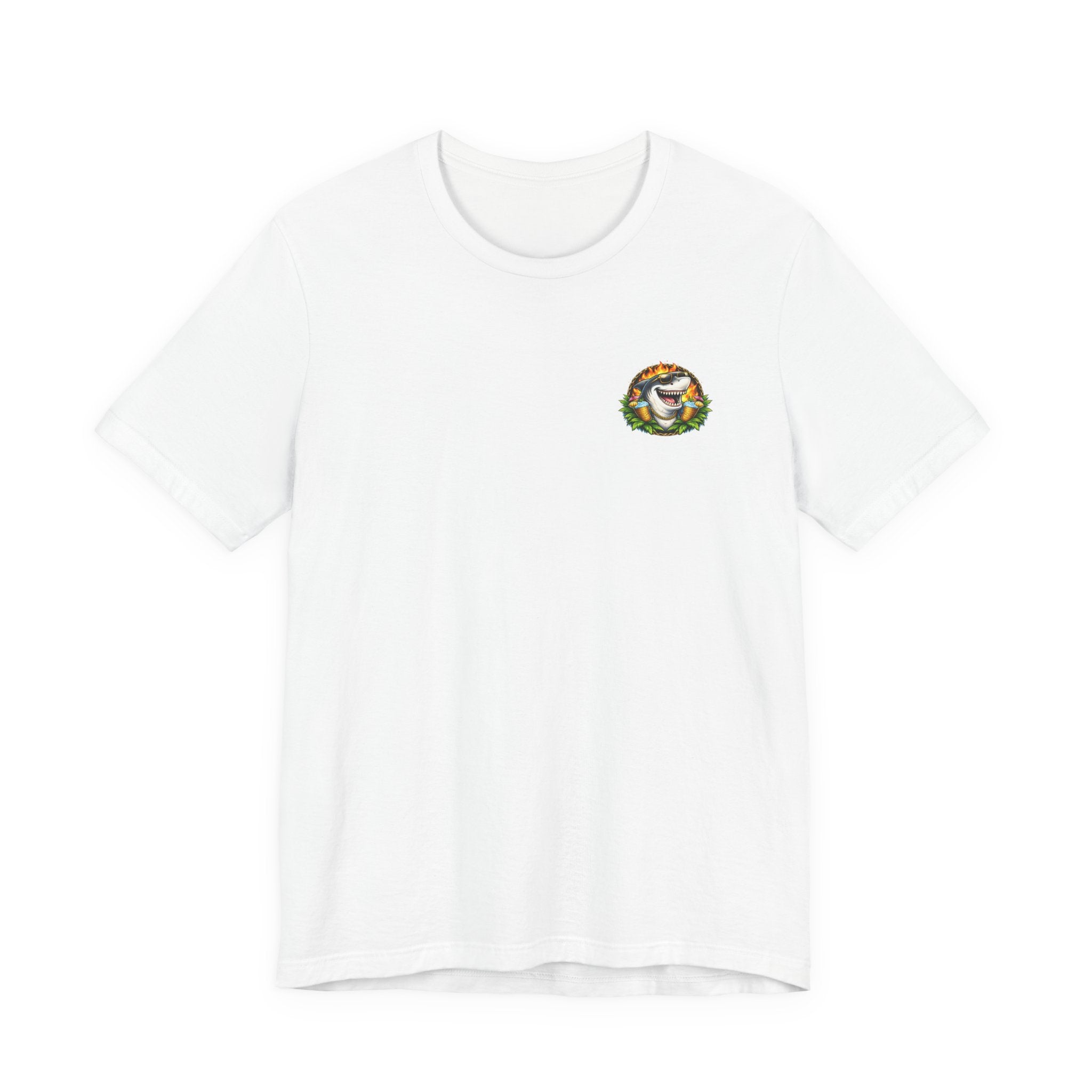 Shark Bonfire Tee — "Sharks Don’t Tan, We Toast" Graphic T-Shirt