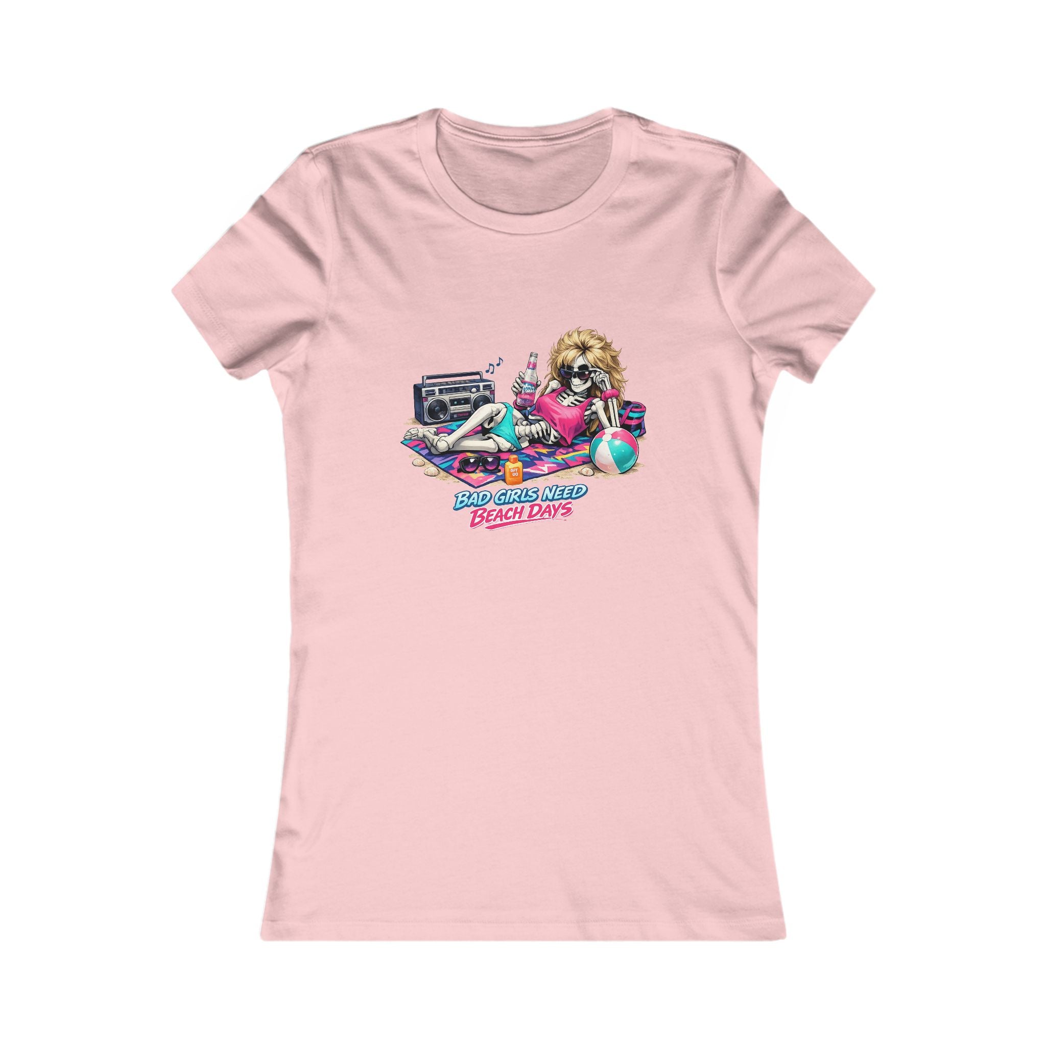 Retro Beach Babe Women's Tee — 'Good Vibes Beach Days' Graphic T-Shirt