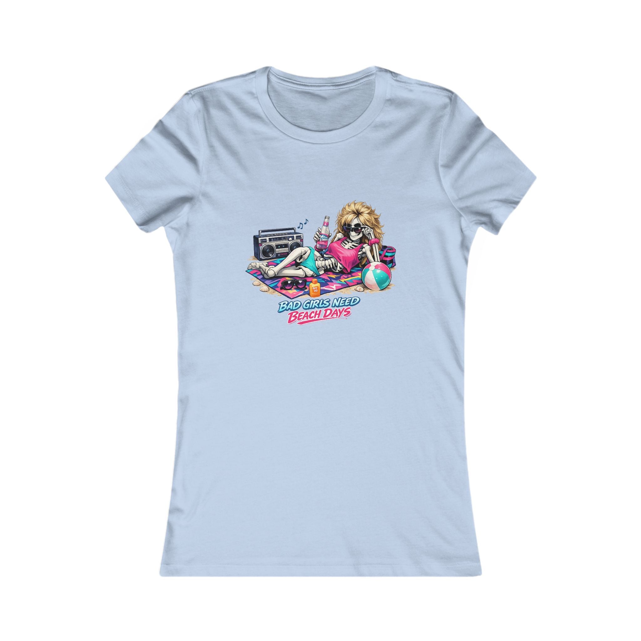 Retro Beach Babe Women's Tee — 'Good Vibes Beach Days' Graphic T-Shirt