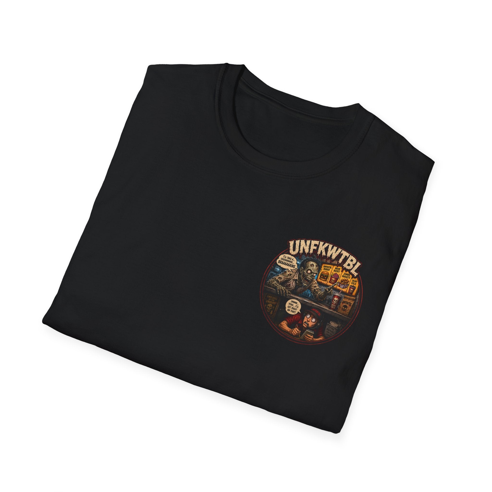 Vintage T-Shirt — "Zombie Wants Fast Food" Band Graphic