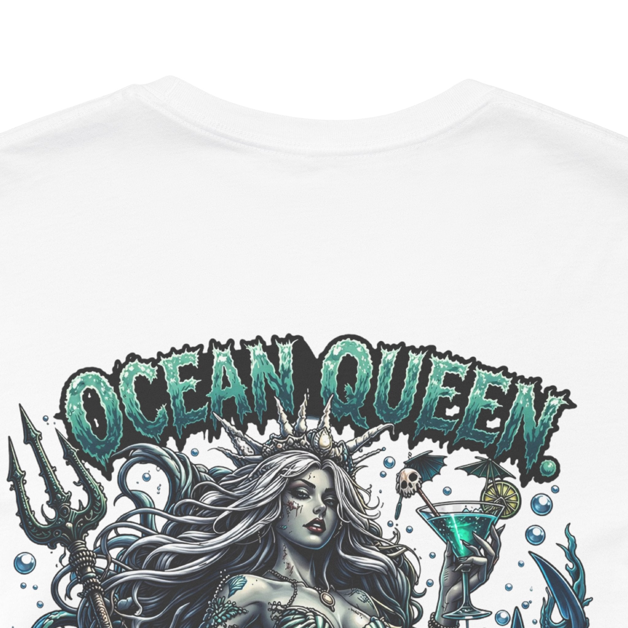 Ocean Queen Mermaid Tee — 'Ocean Queen' Graphic Short Sleeve Shirt