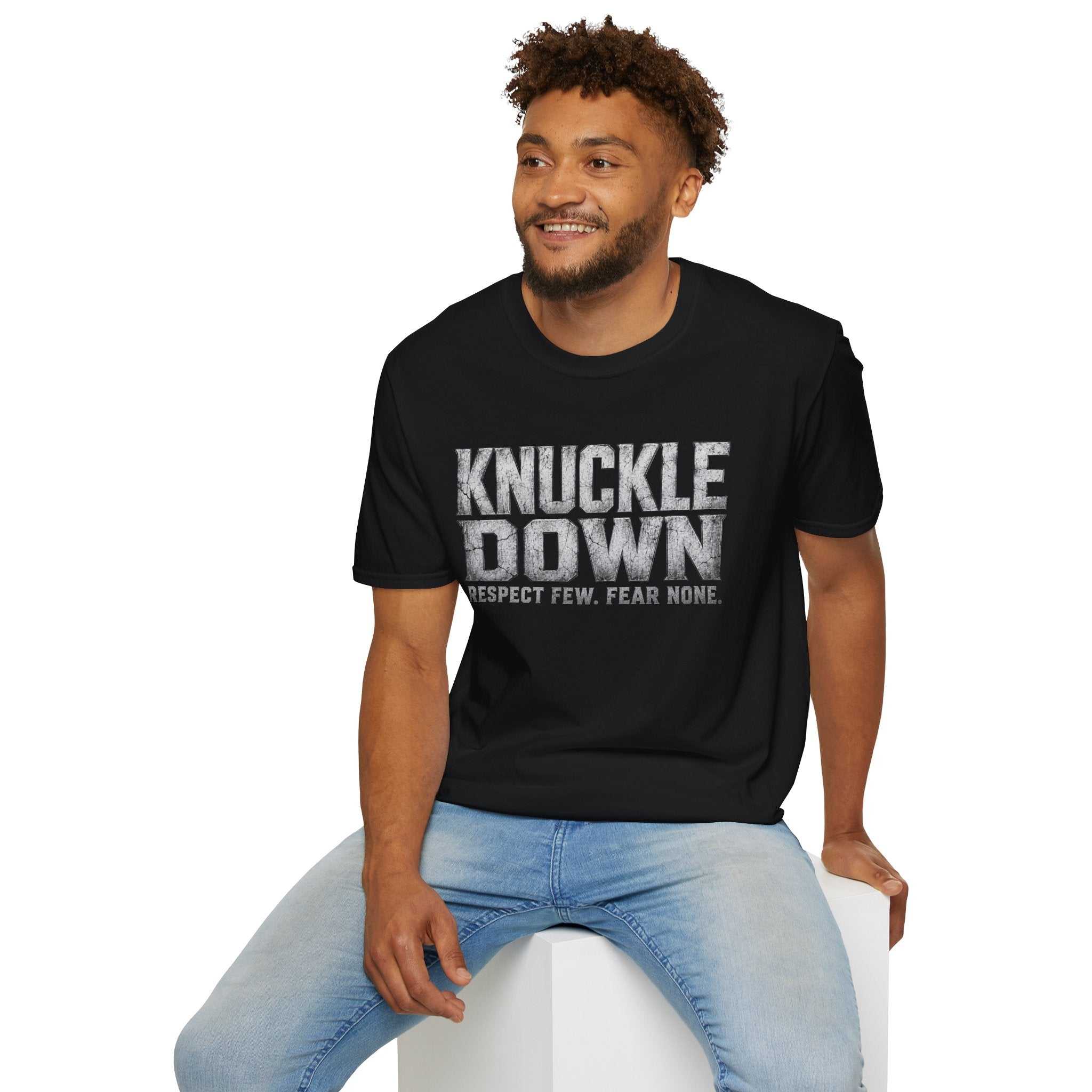 Knuckle Down Graphic T-Shirt — “Respect Few. Fear None.”