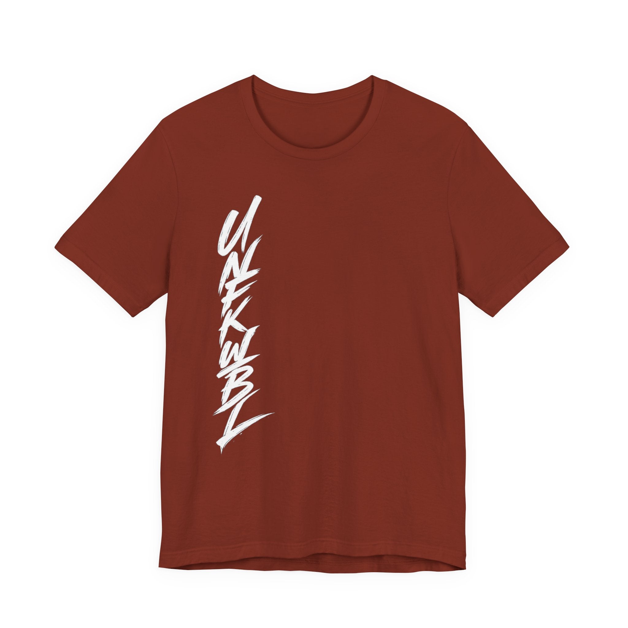 Vertical Script Graphic Tee — 'UNFKWB?' Streetwear T‑Shirt