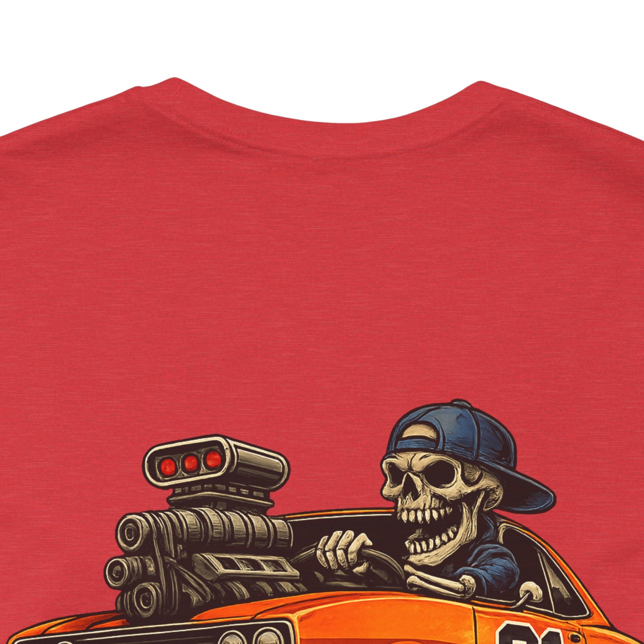 Muscle Car Skull Tee — "Built Different. Drive Hard." Graphic T-Shirt