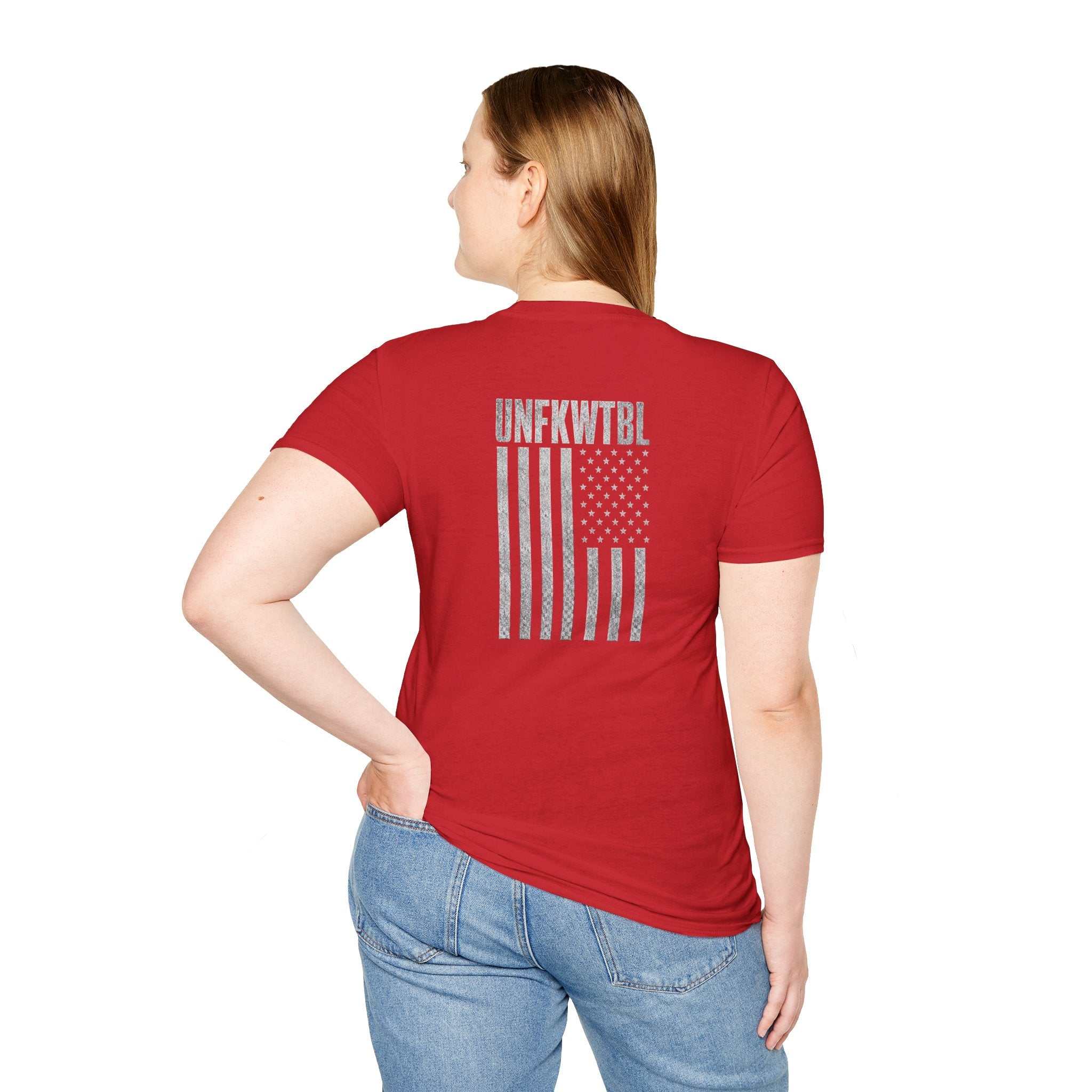 UNFKWTBL T-Shirt with bold distressed print "Respect Few. Fear None." on soft lightweight cotton tee