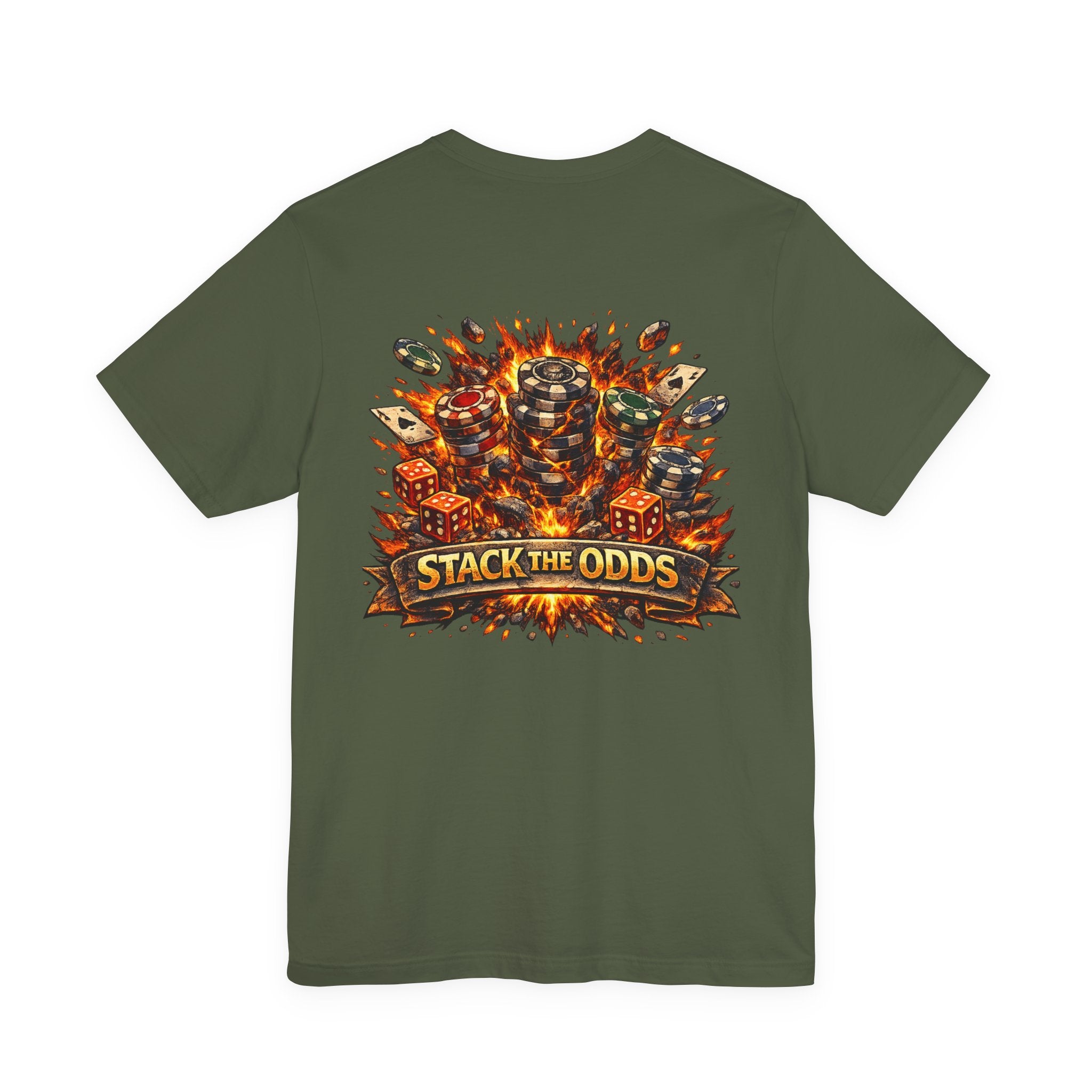 Stack the Odds Poker T-Shirt — Casino Chips & Cards Graphic Tee