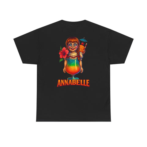 T-Shirt - Tropical Cocktails Annabelle  After a Hard Day of Horror Graphic Tee