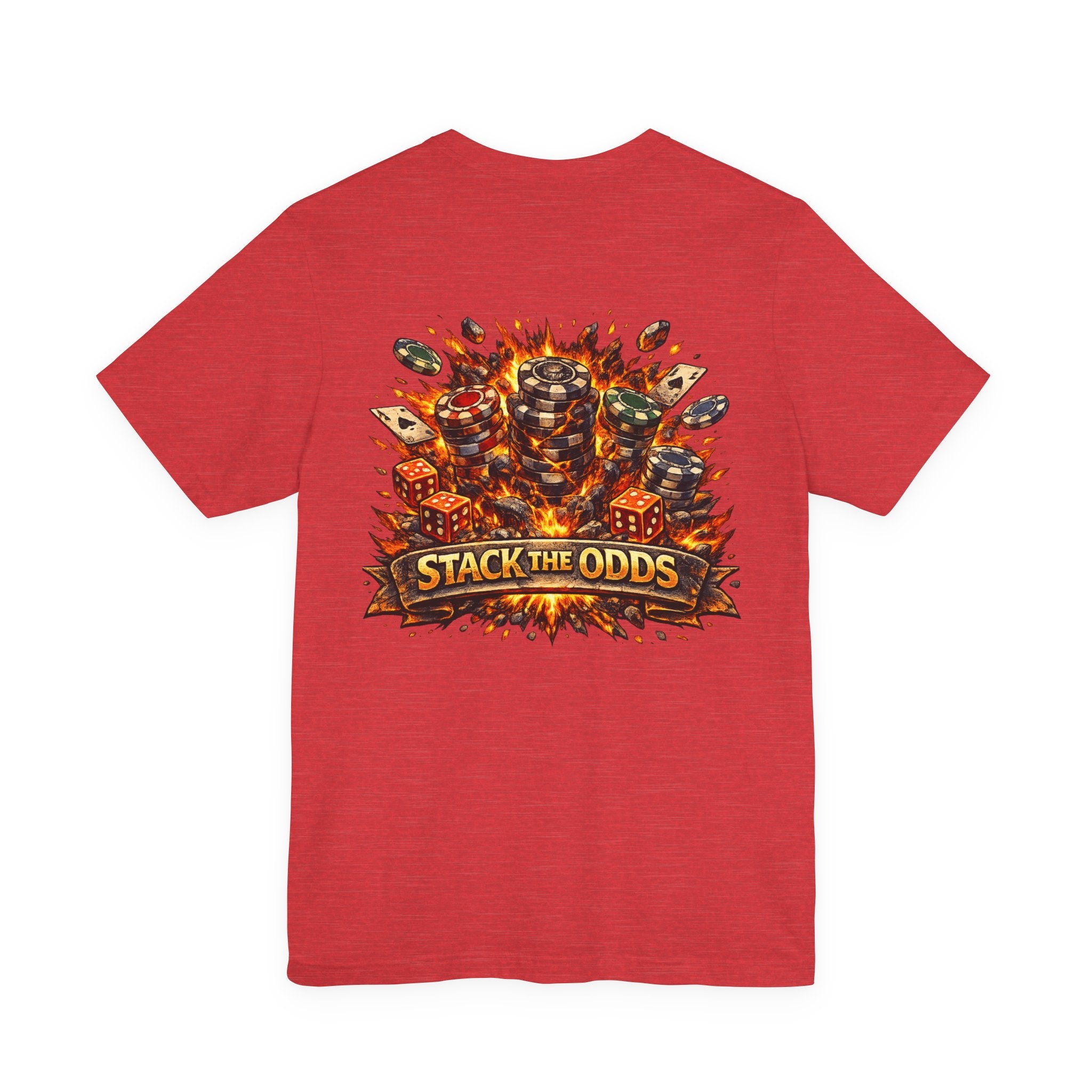 Stack the Odds Poker T-Shirt — Casino Chips & Cards Graphic Tee