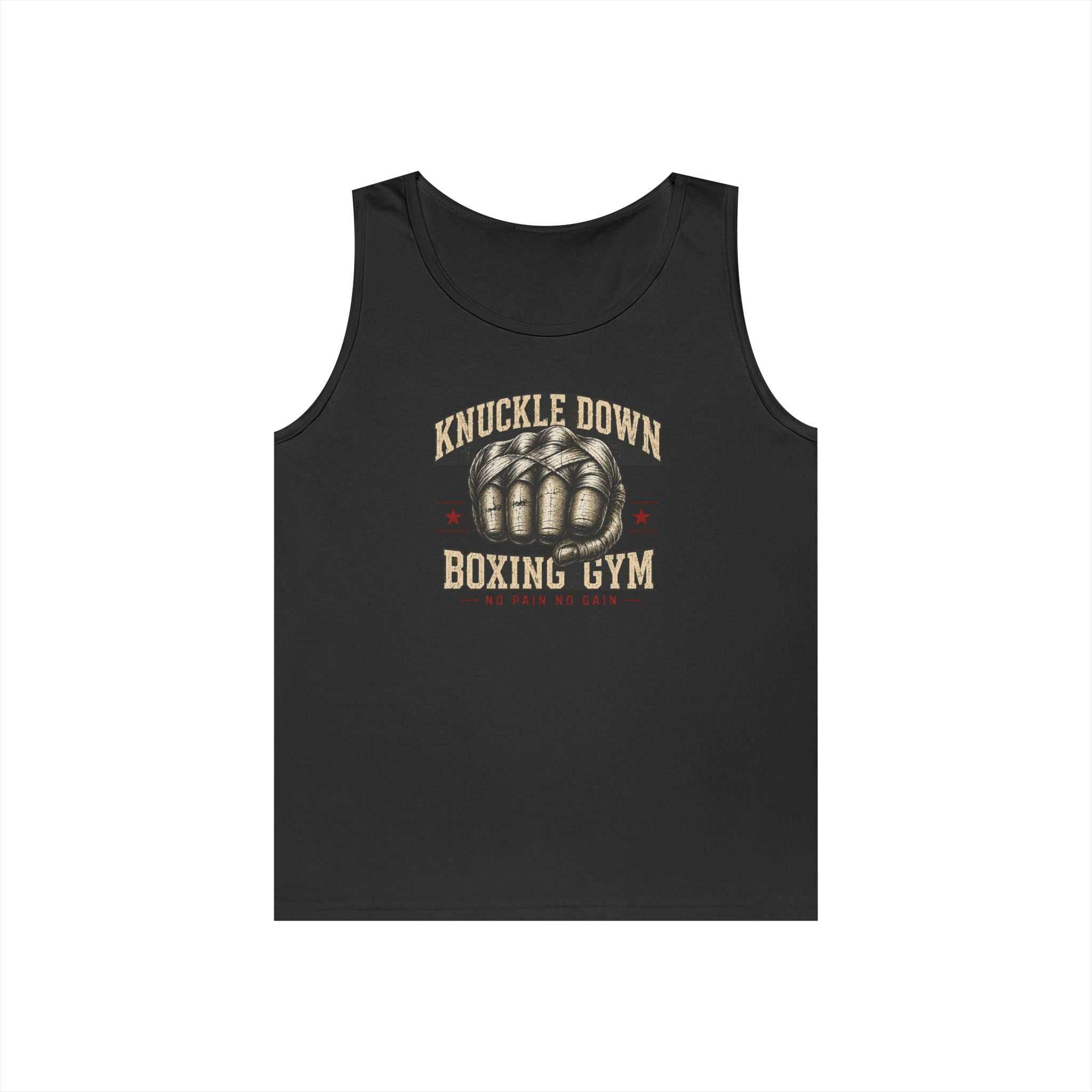 Knuckle Down Boxing Gym Tank Top — Vintage Fist Workout Tank