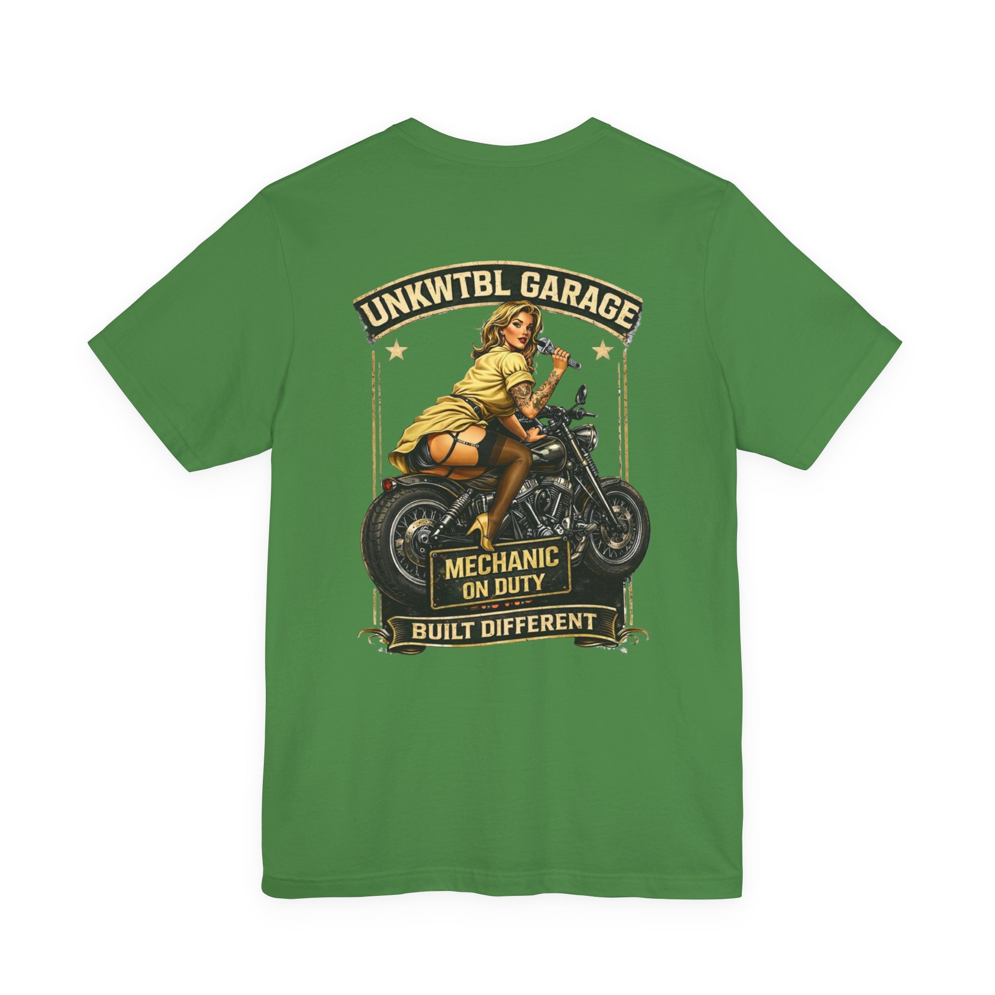 Mechanic On Duty Motorcycle Tee — Pinup Garage Vintage T-Shirt