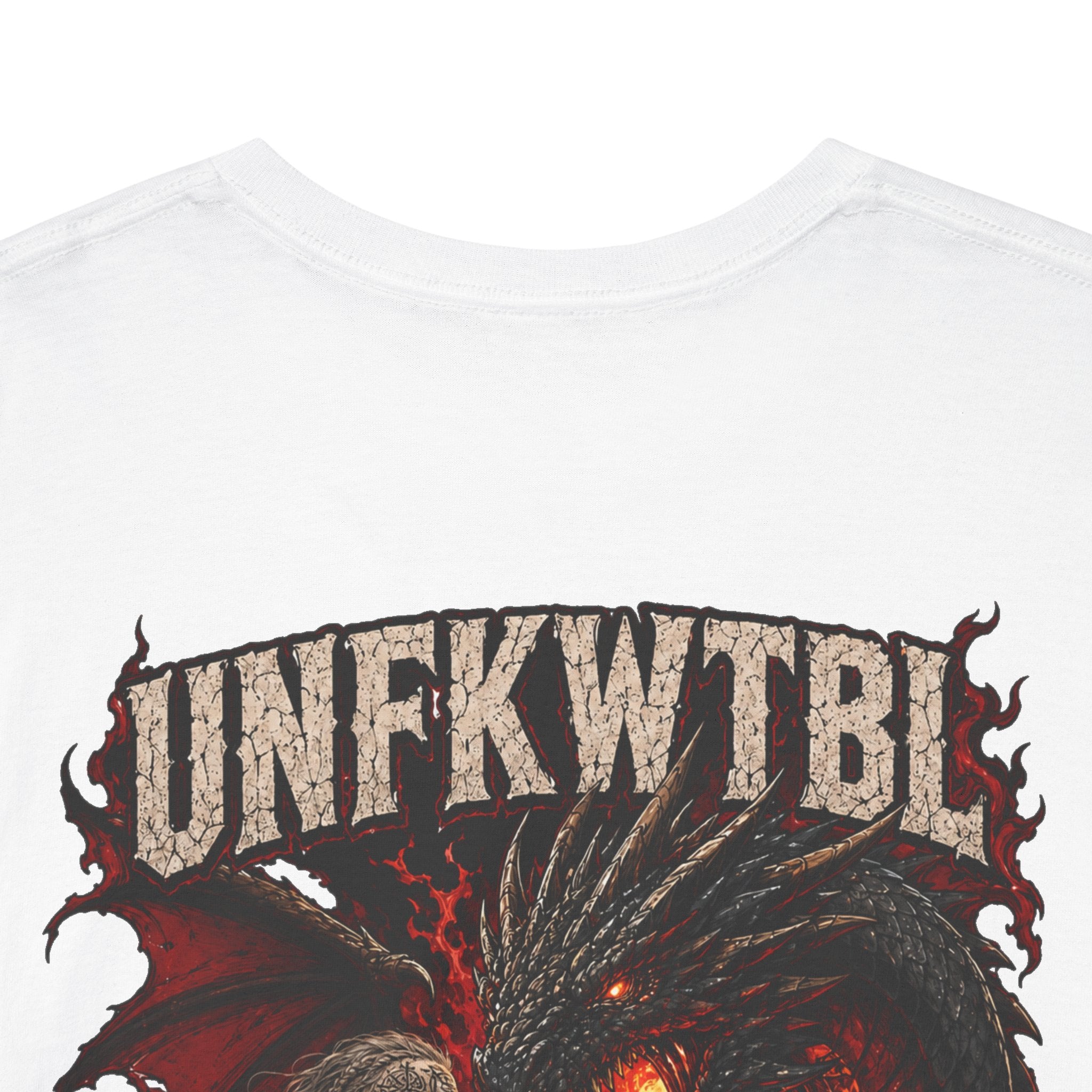 UNFKWTBL Face the Fire Dragon Back-Print Tee