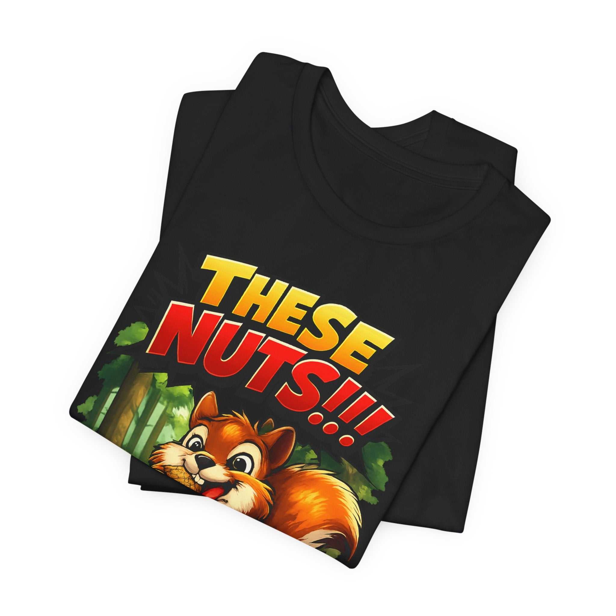 Graphic T-Shirt - Playful Squirrel Woodland Design for Casual Wear