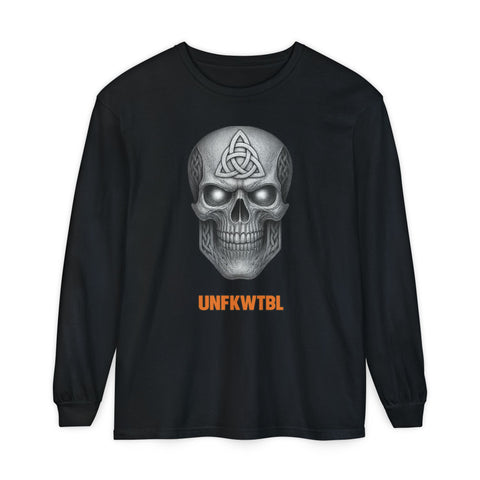 Long Sleeve T-Shirt UNFKWTBL COMPANY INC Logo Skull