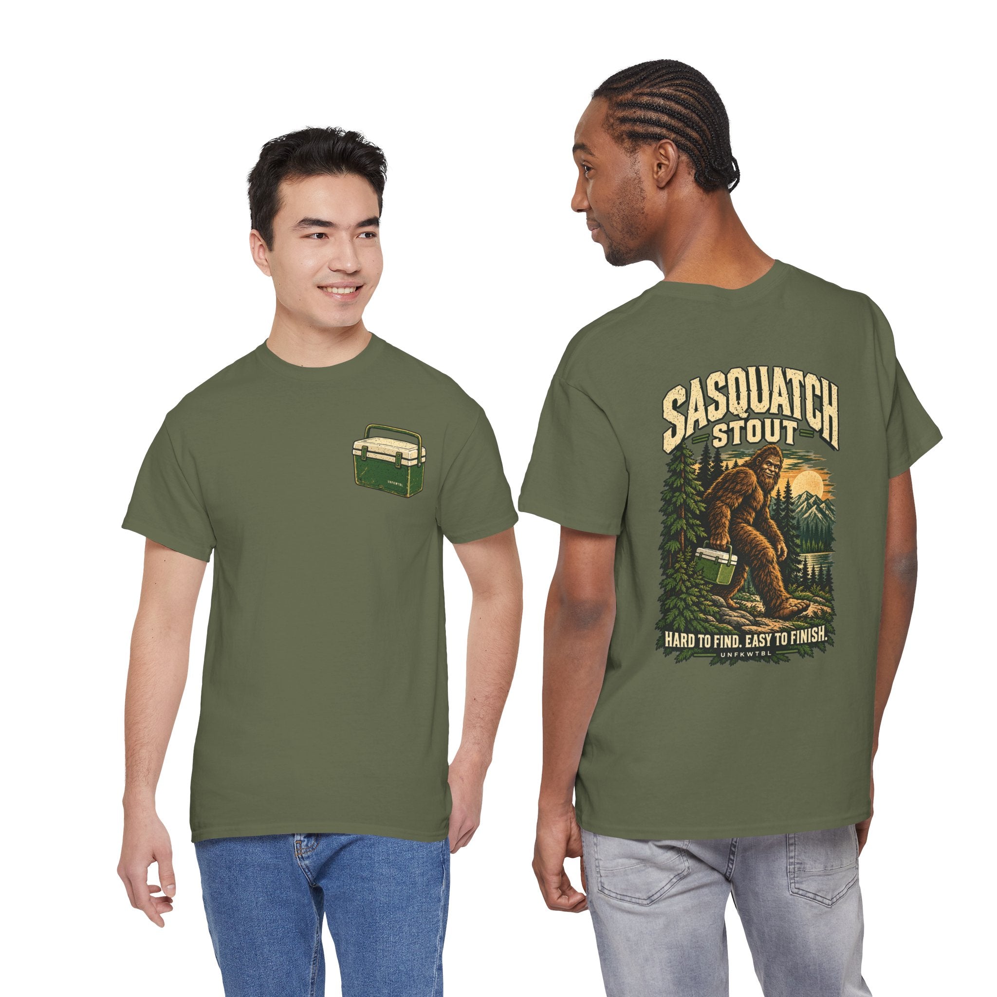 Sasquatch Stout Bigfoot Camping T-Shirt