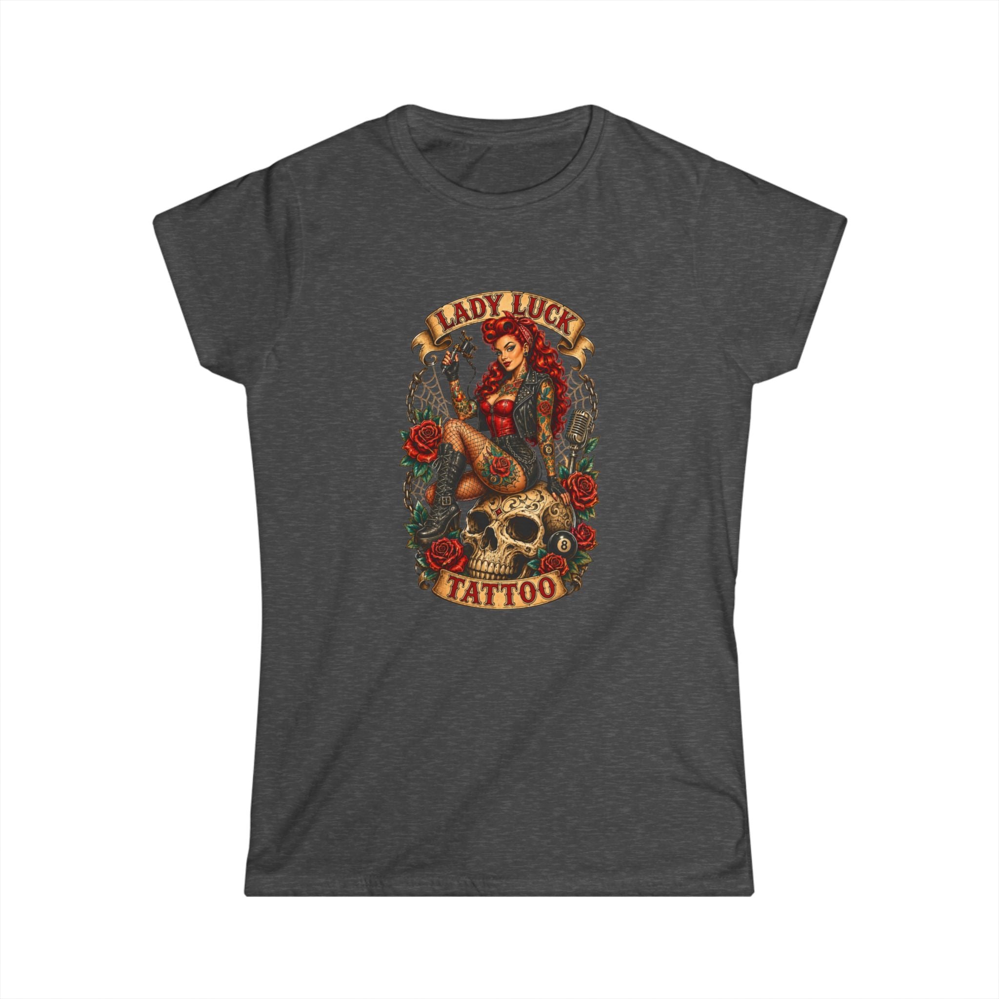 Lady Luck Tattoo Skull Queen Women’s Tee