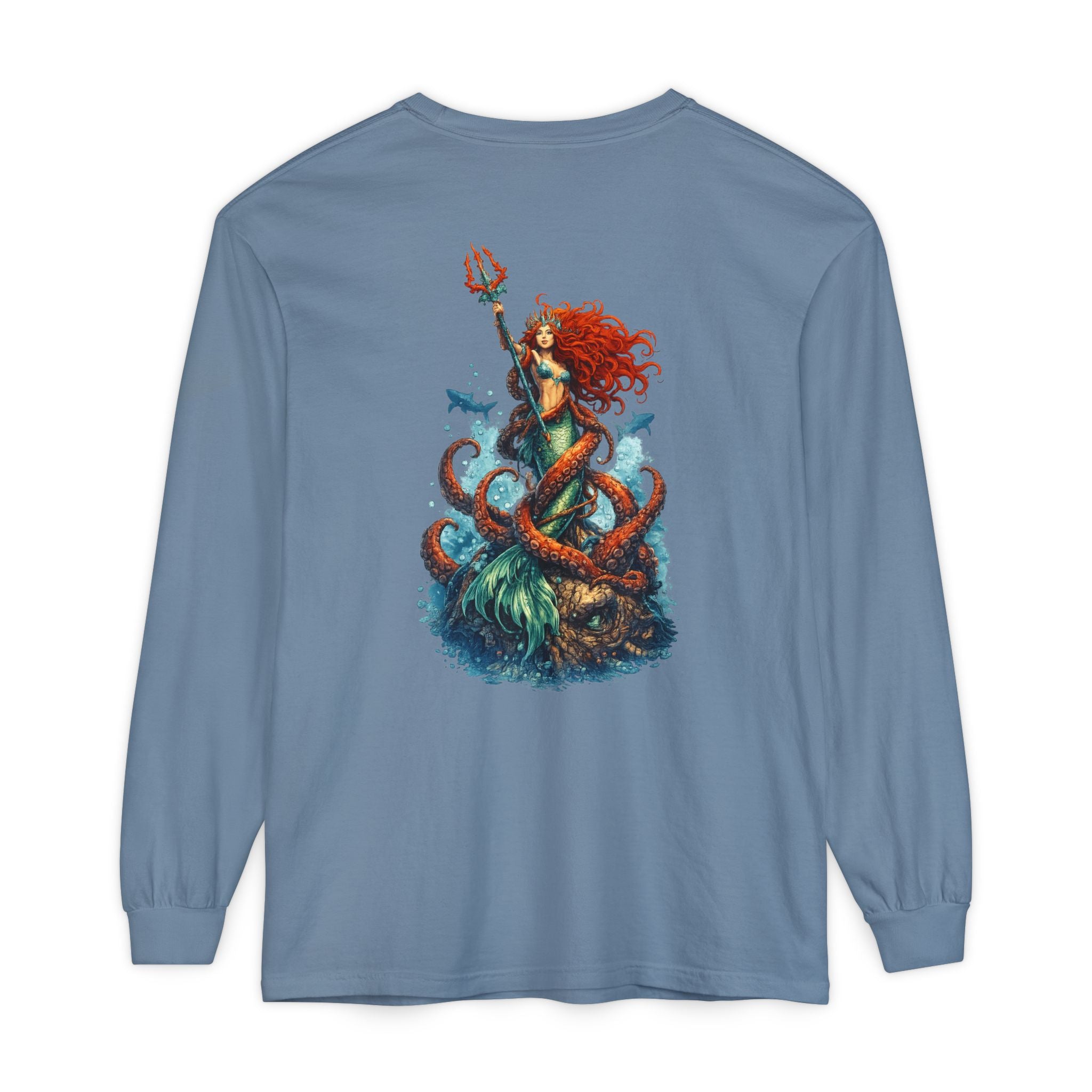 Mermaid & Kraken Graphic Long Sleeve Tee