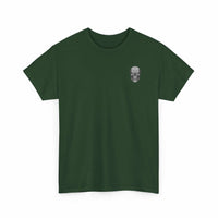 Green T-Shirt FDNY ETERNAL Tribute with skull design, 100% cotton, unisex heavy cotton tee.