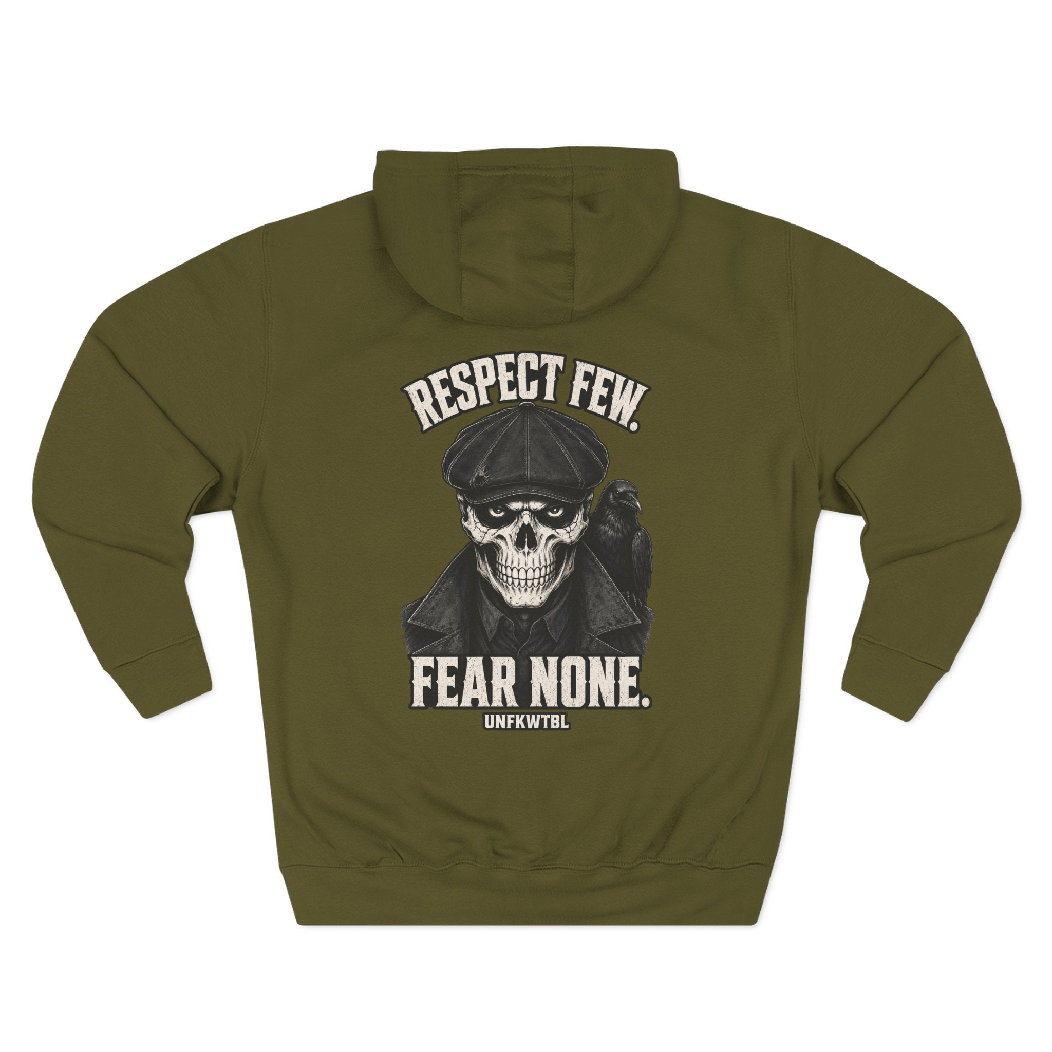 Respect Few Fear None Hoodie Skull & Raven