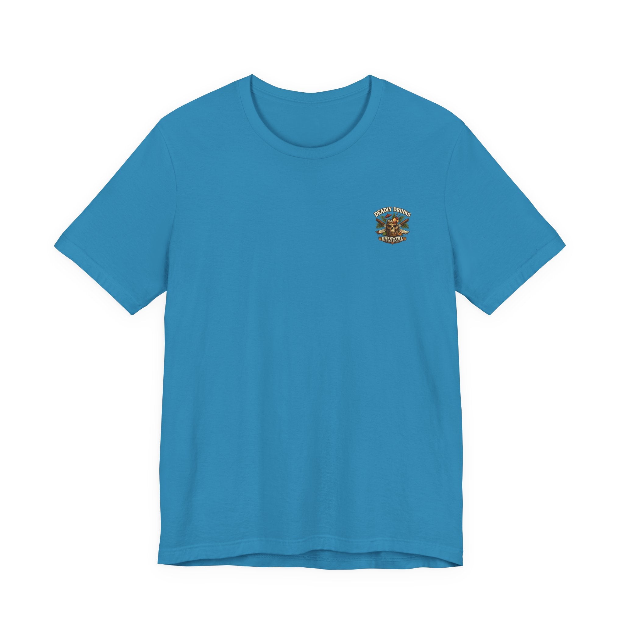 Annabelle Tropical Doll Graphic Tee - Retro Cocktail Girl T-Shirt