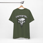 Skull Graphic T-Shirt - UNFKWTBL Gothic Drip Logo Tee