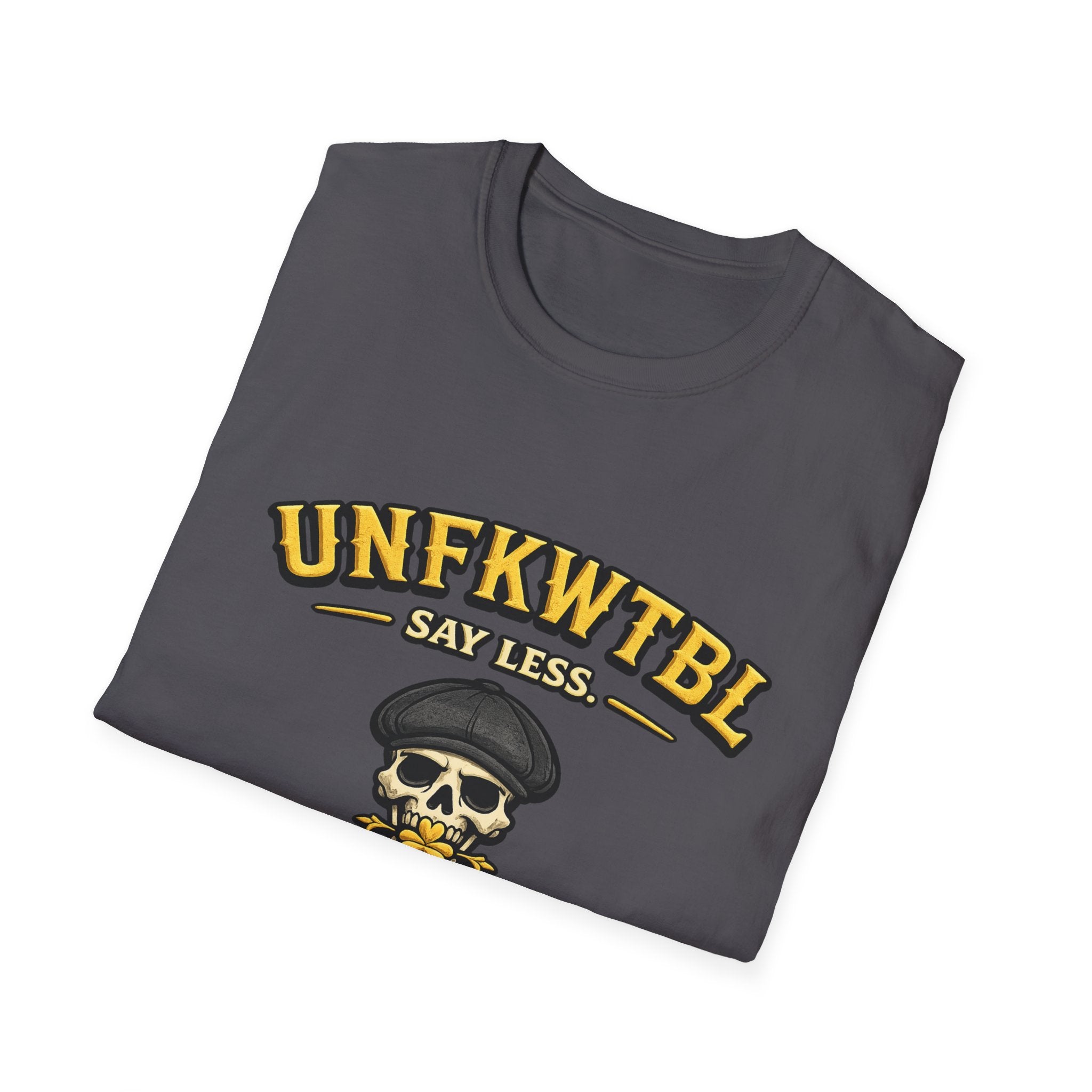 Skull 'UNFKWTBL Say Less' Graphic T-Shirt