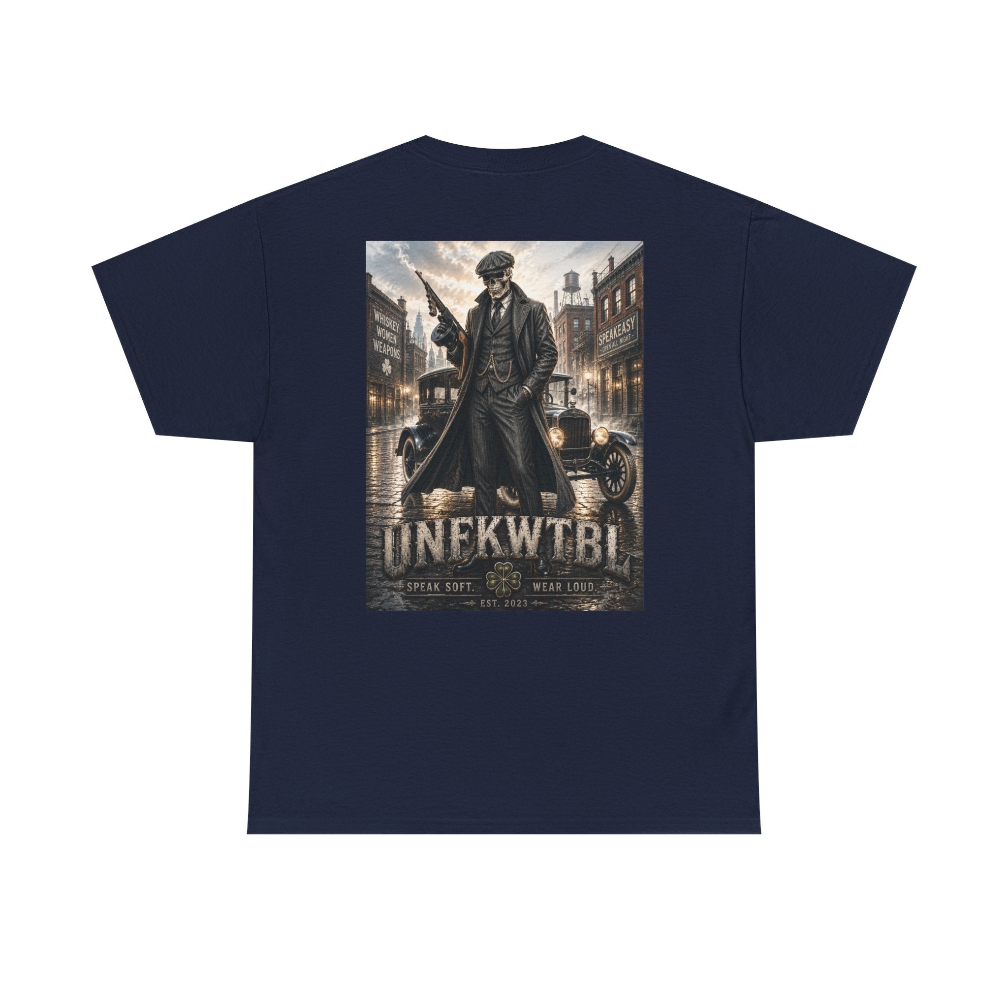 Peaky Blinders-Inspired Graphic Tee — Vintage Gangster Poster Design
