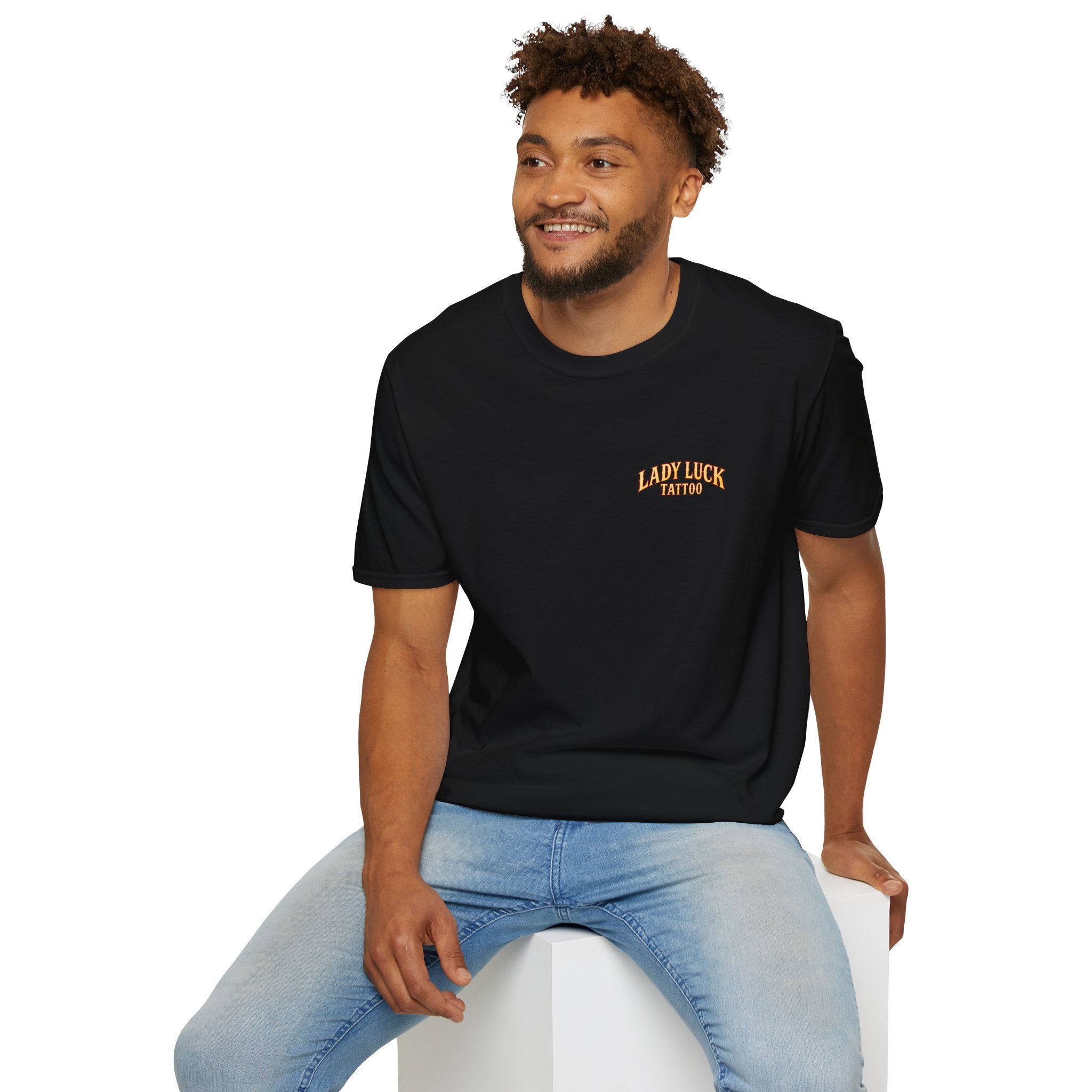 Lady Luck Tattoo Fortune Favors the Fearless Tee