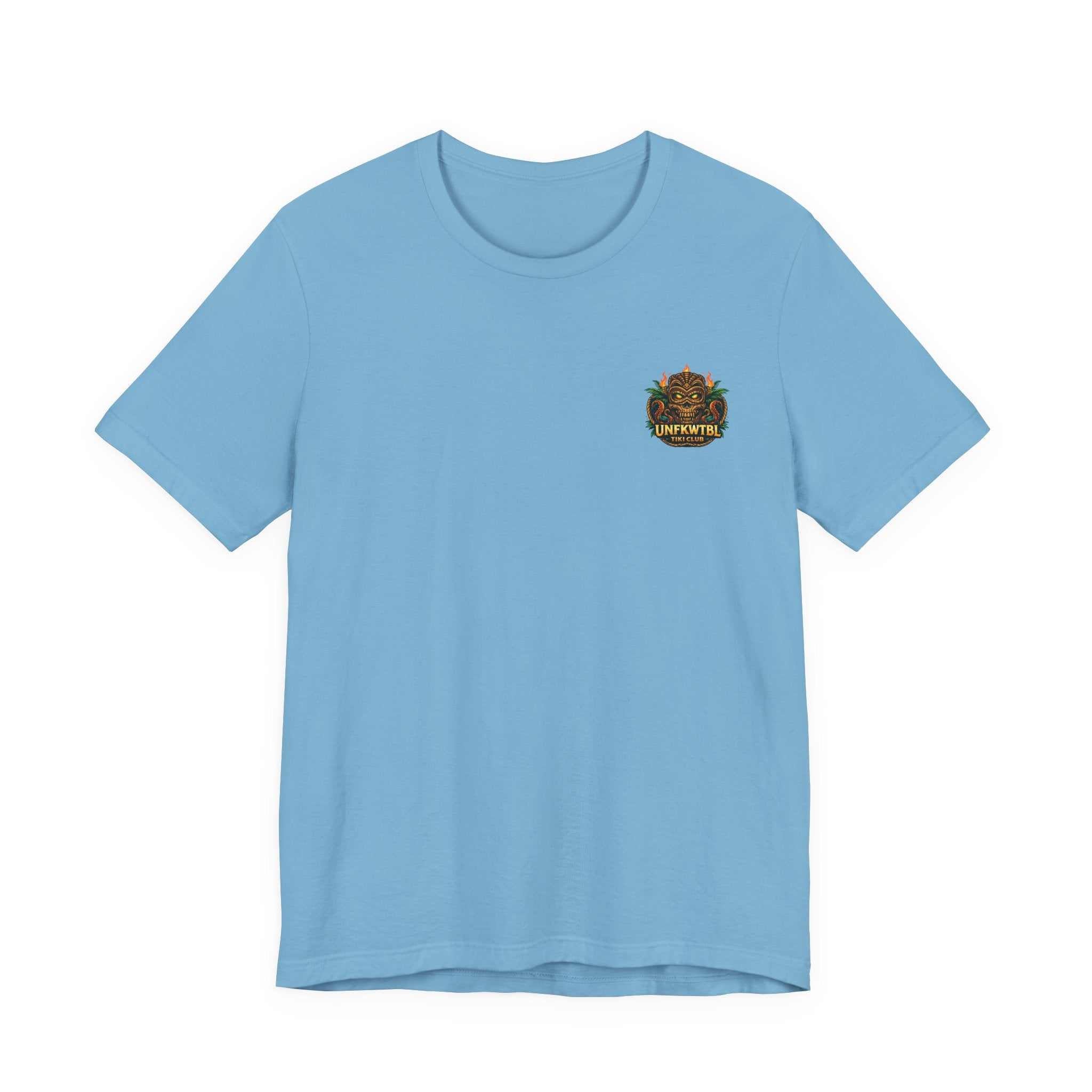 Mermaid Surfer T-Shirt with retro beach surfing graphic and vibrant mermaid design on breathable cotton fabric