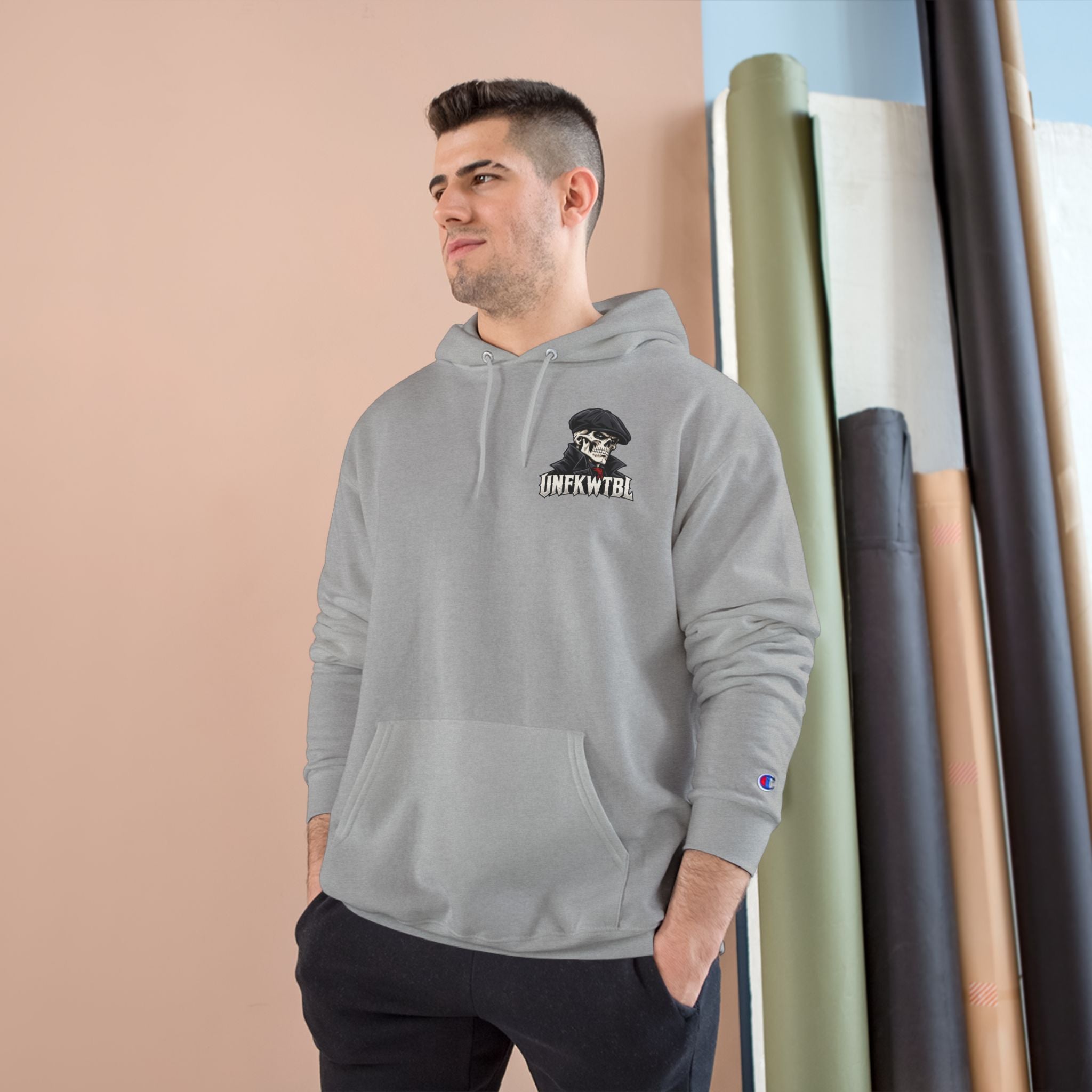 Stay UNFKWTBL Silent Boss Skull Champion Hoodie