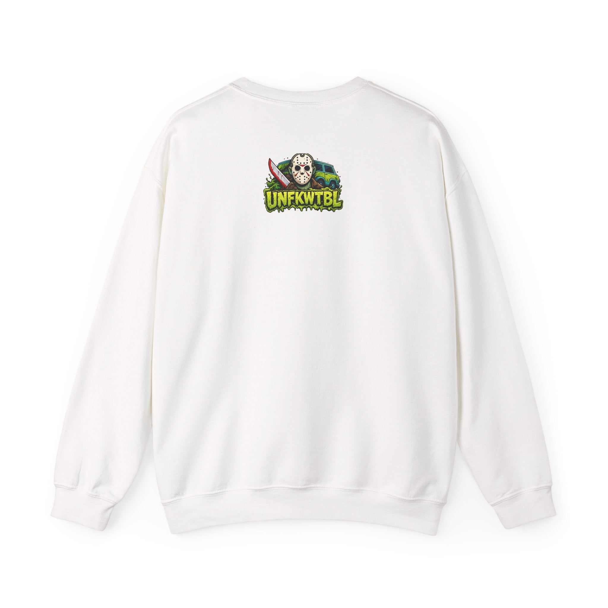 Horror Squad Crewneck Sweatshirt — Cartoon Zombie Kids & Jason Design (UNFKWTBL)
