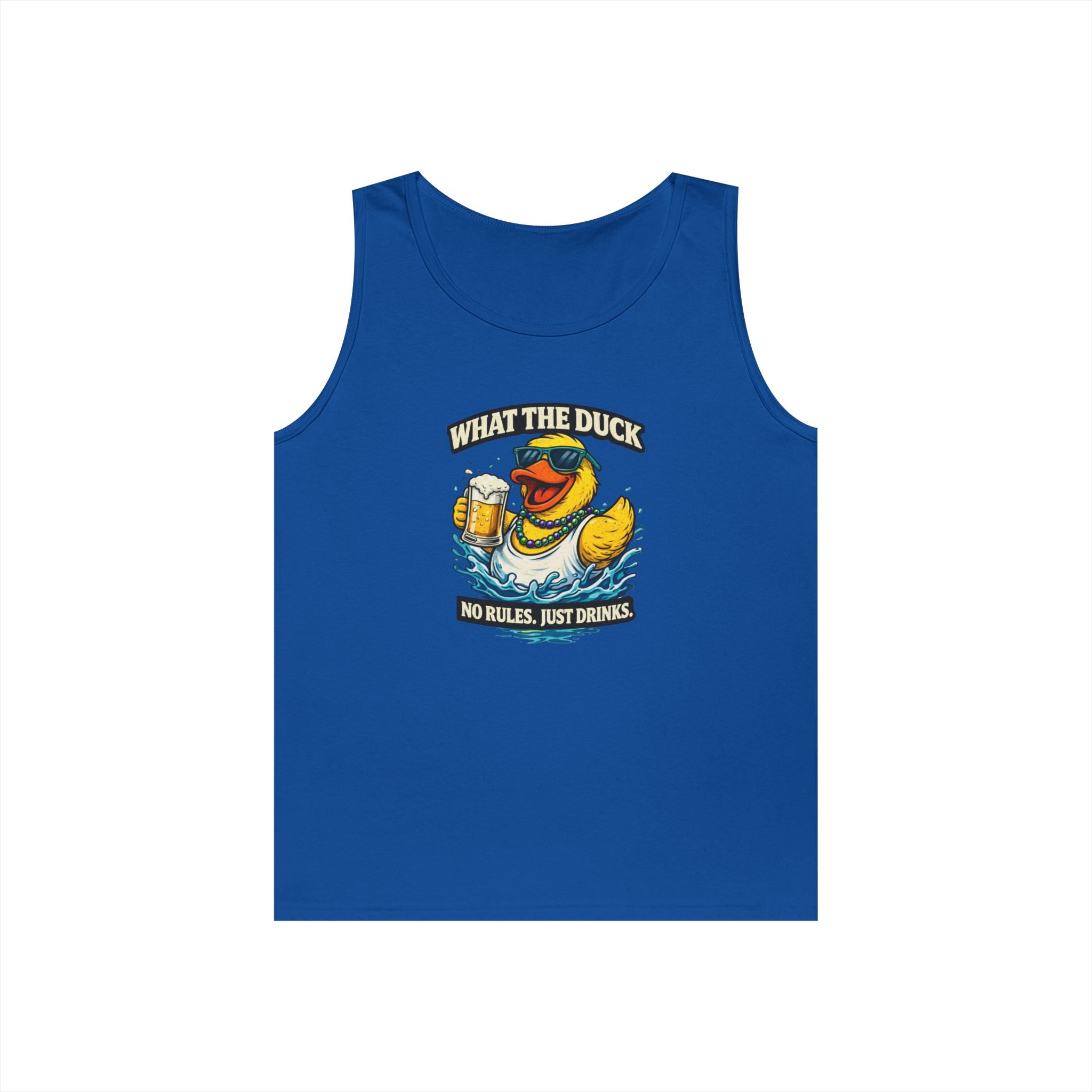 What the Duck Tank Top — Funny Rubber Duck Beer Graphic Tank