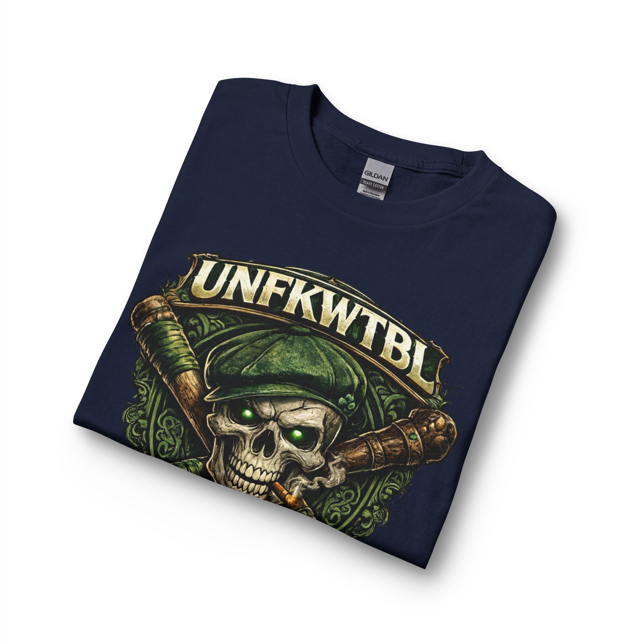 Skull & Baseball Bats Long Sleeve Tee — "NO LUCK. JUST GRIT."