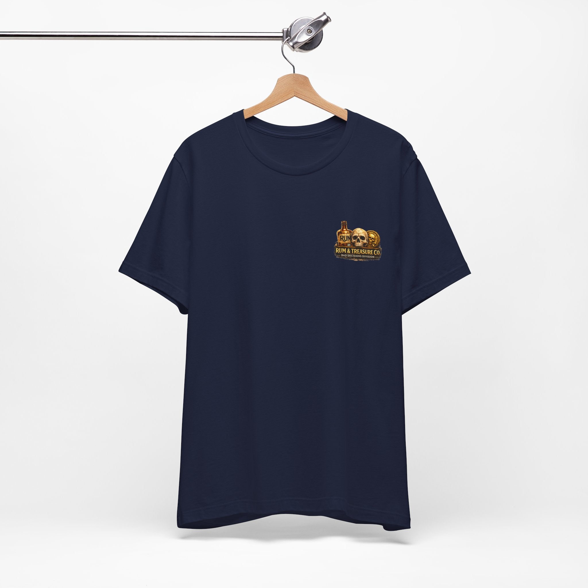 Pirate Skull Treasure Tee — Skeleton Captain, Mermaids & Gold Chest Graphic T-Shirt