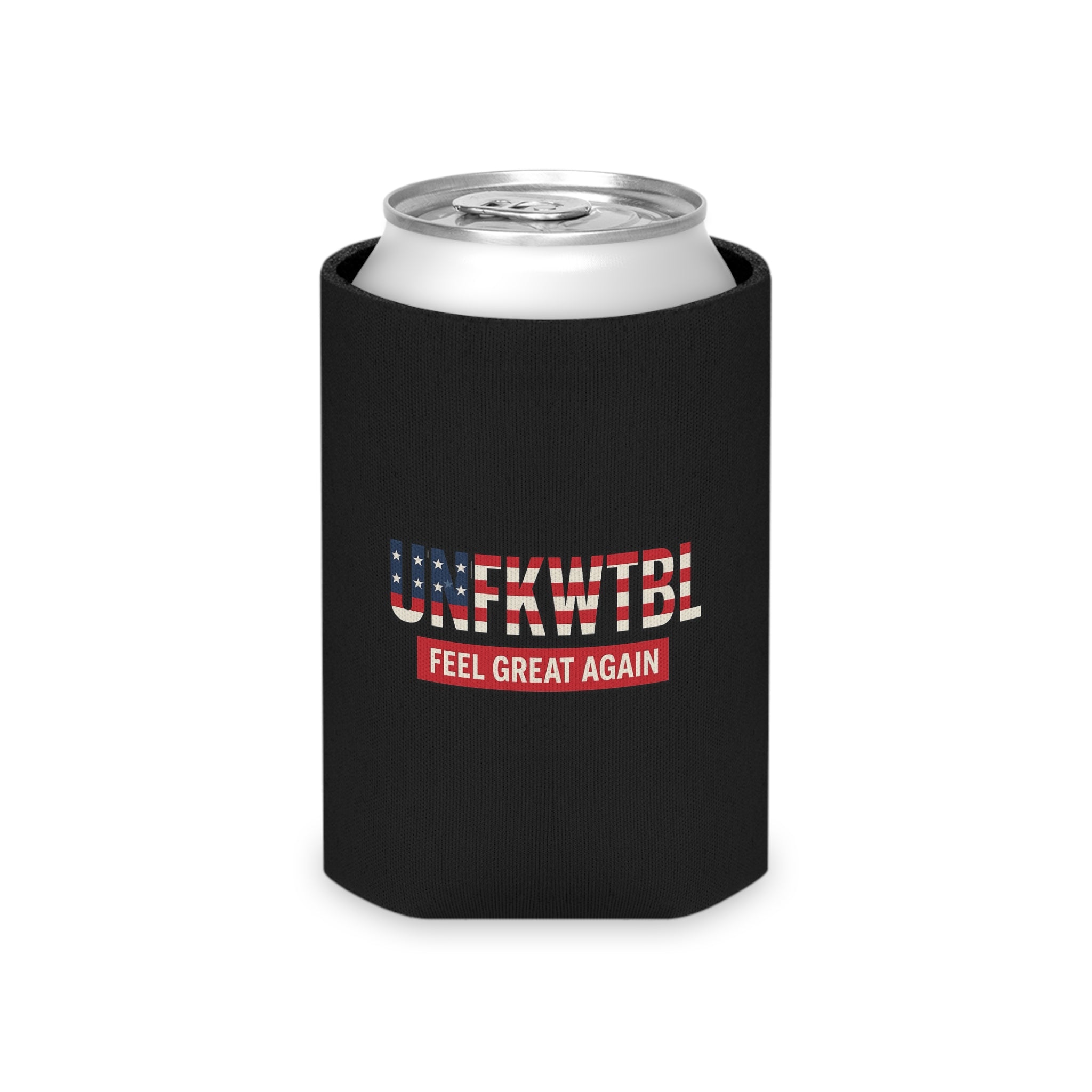 Can Cooler - UNFKWTBL "Feel Great Again" American Flag Stubby Holder