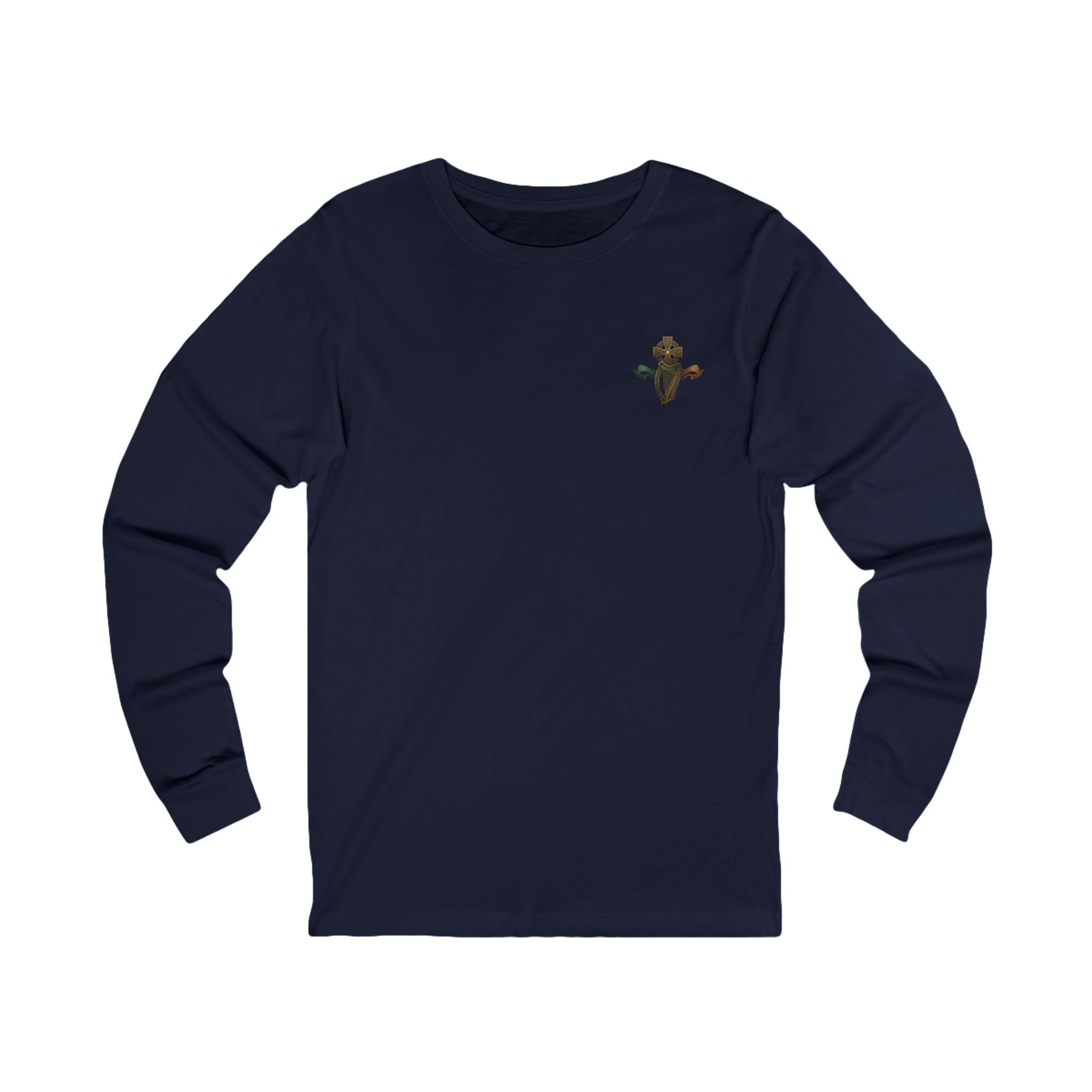 Irish Skull Leprechaun Long Sleeve Tee — “Éire Go Brách” St. Patrick’s Shirt