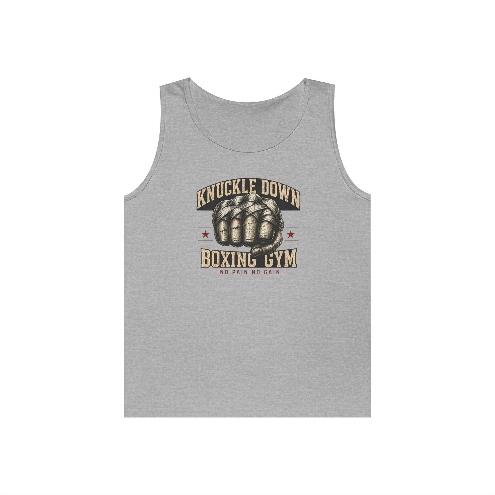 Knuckle Down Boxing Gym Tank Top — Vintage Fist Workout Tank