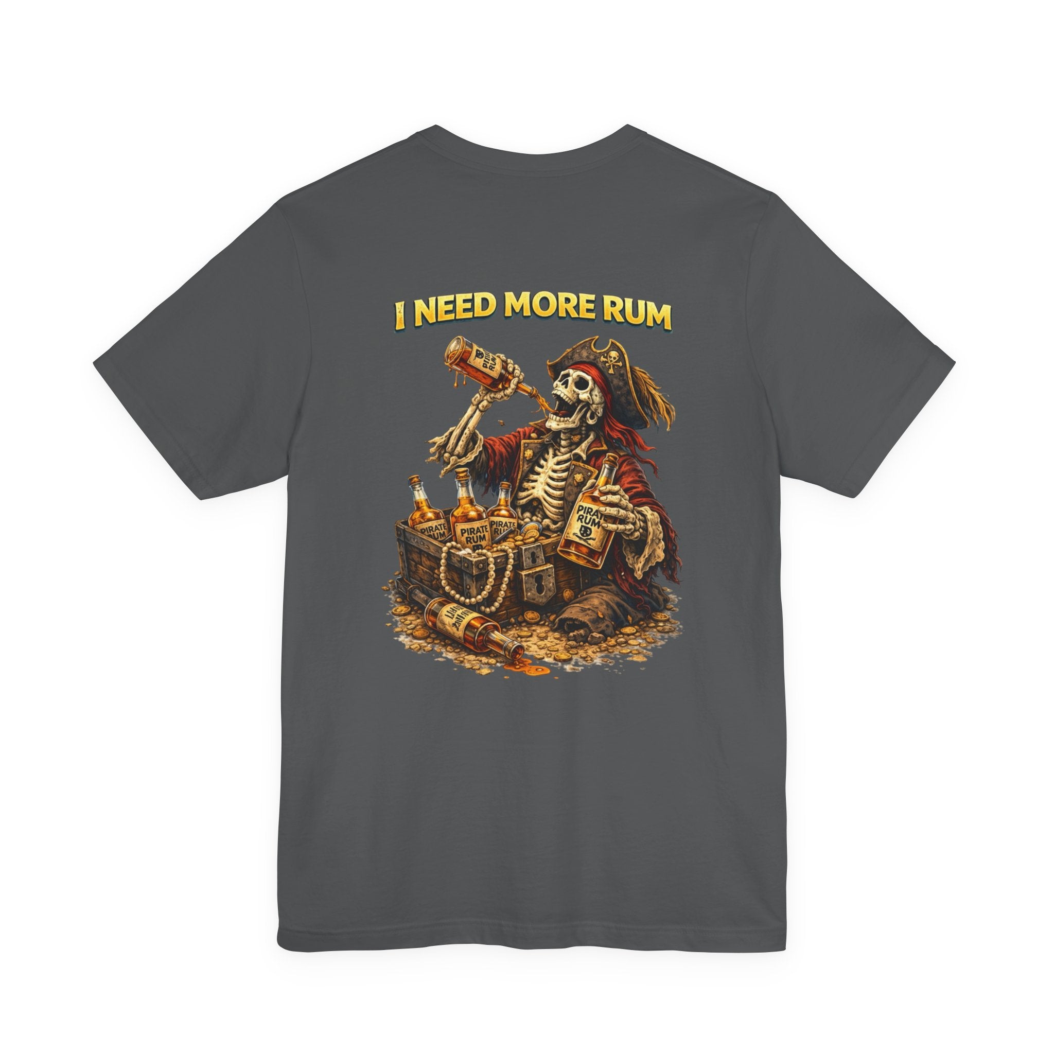 Pirate Skeleton 'I Need More Rum' T-Shirt