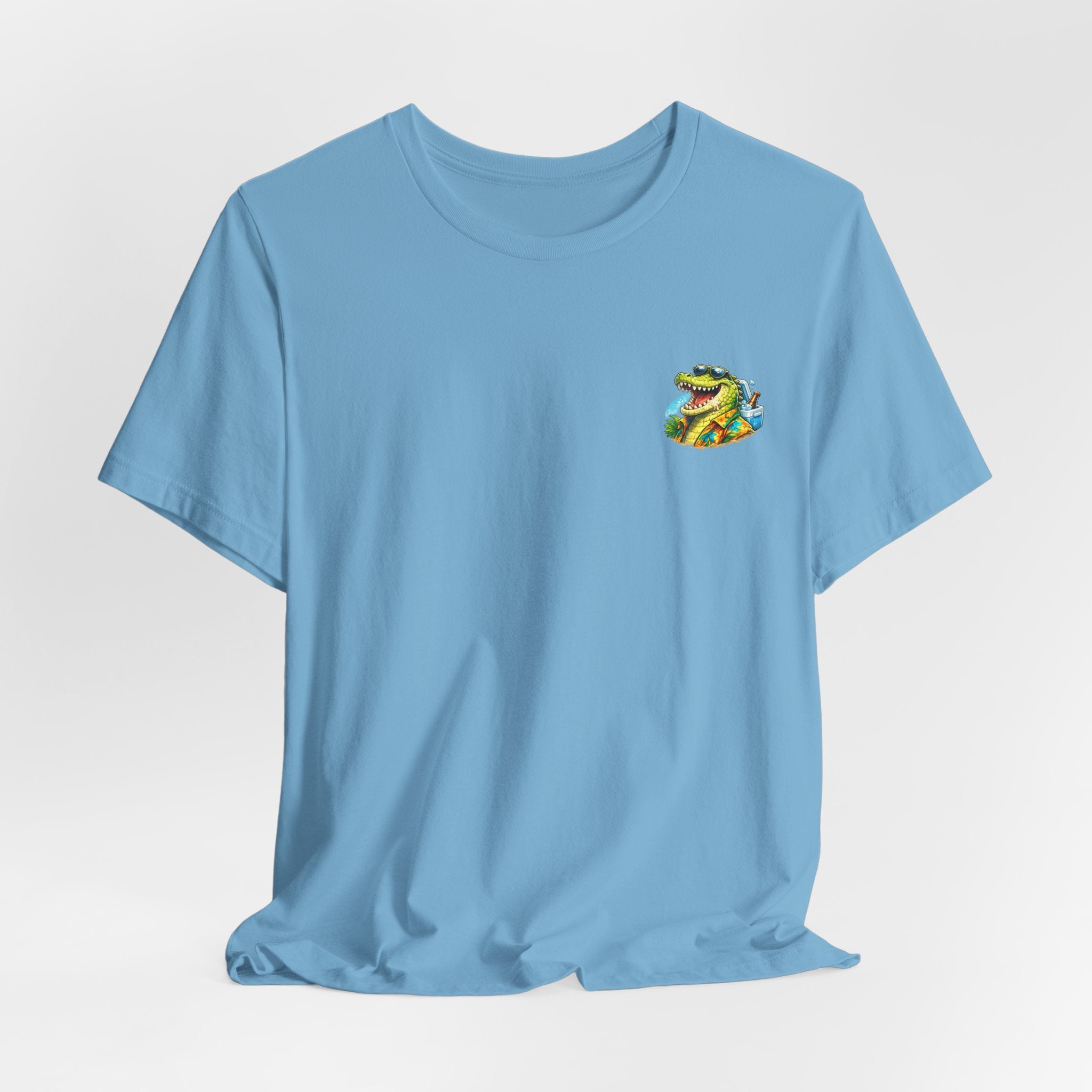 One More Round Turtle Tee — Retro Alligator Bar Fishing Graphic T-Shirt