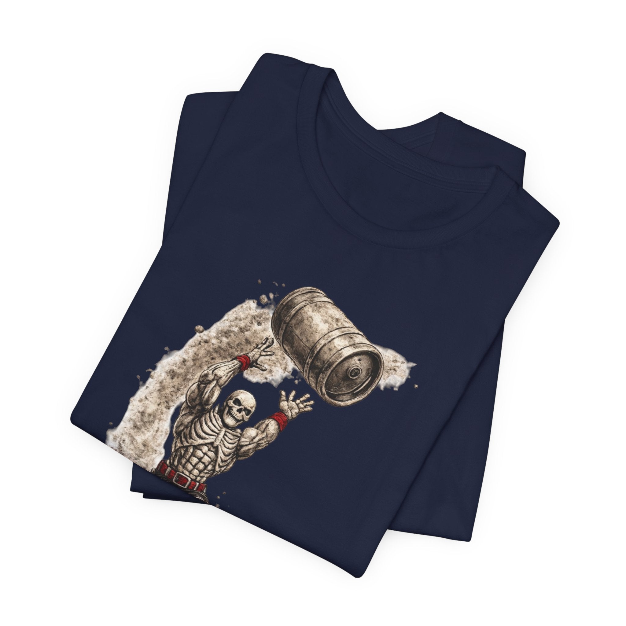 Send It Skull Rider T-Shirt — Vintage Skeleton Keg Surfing Tee