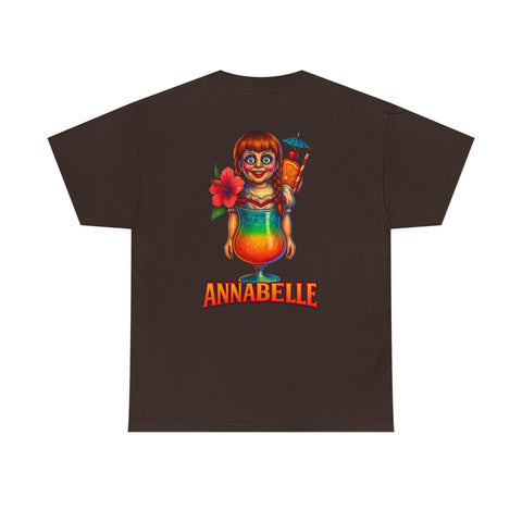 T-Shirt - Tropical Cocktails Annabelle  After a Hard Day of Horror Graphic Tee