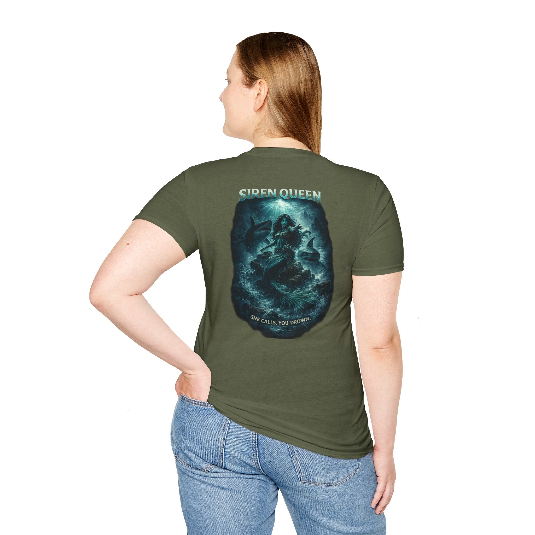 Siren Queen T-Shirt — Oceanic Mermaid Graphic Tee (She Calls You Destiny)