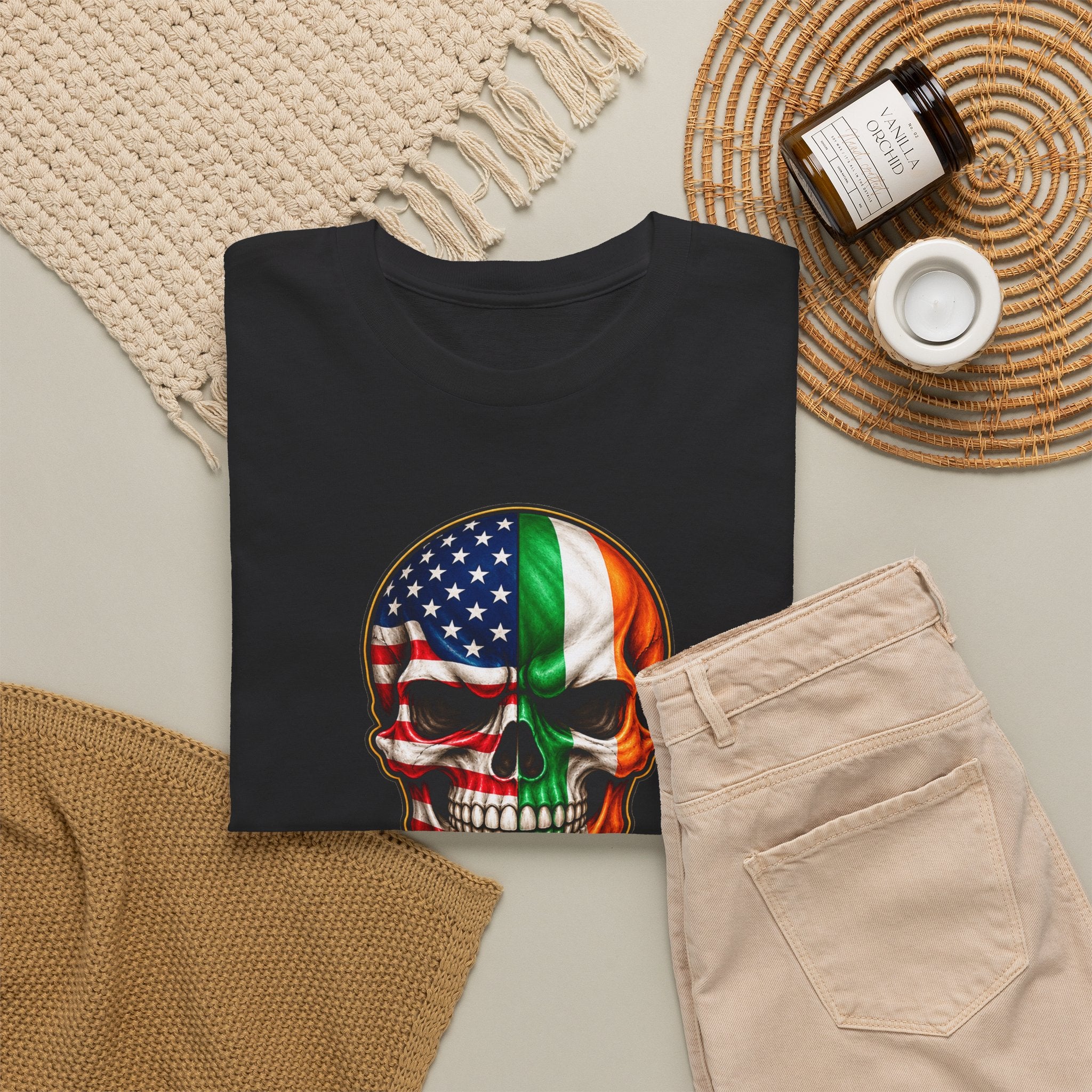 Irish-American Heritage Skull Tee