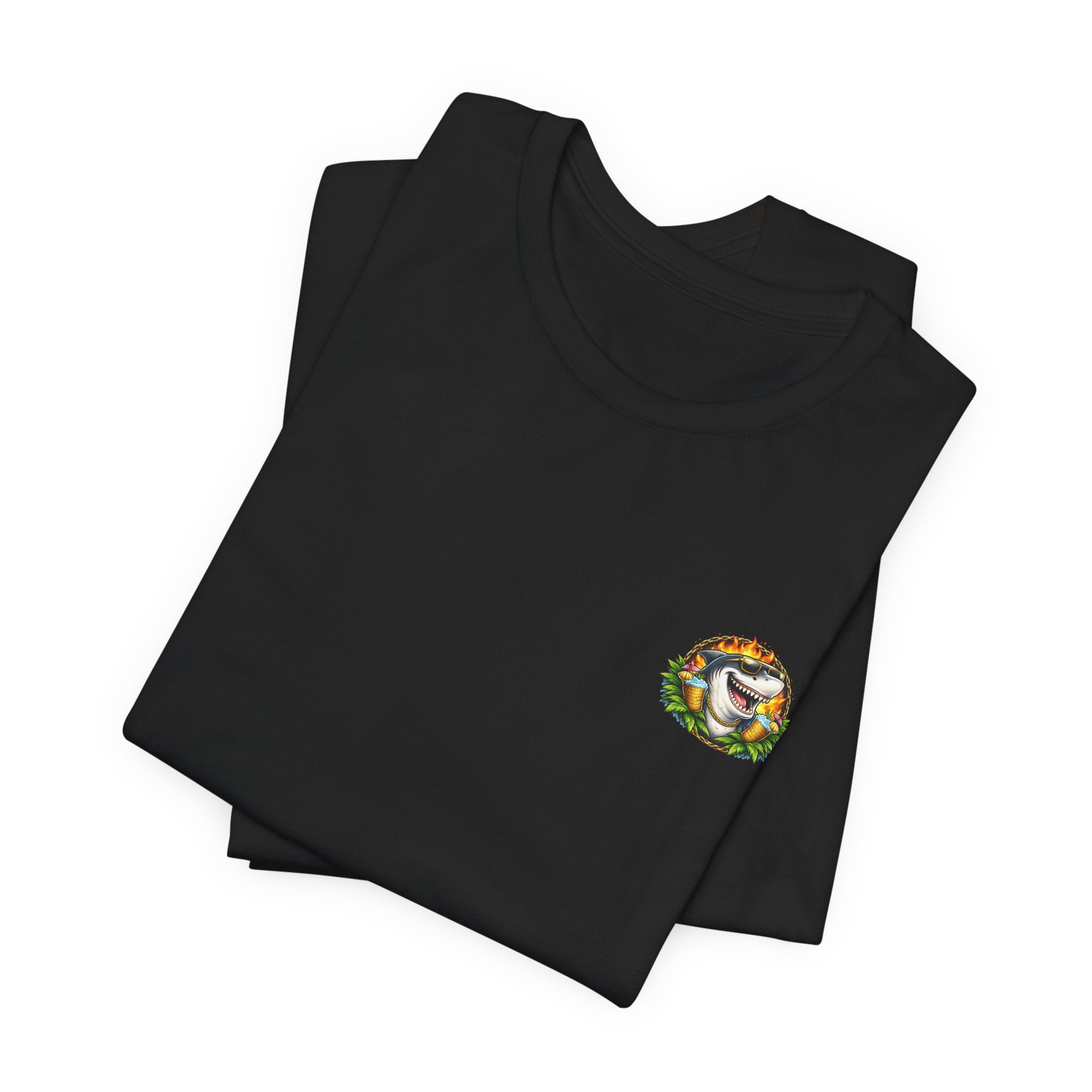 Shark Jet Ski Tee — "Vacation Mode: Questionable" Graphic T-Shirt