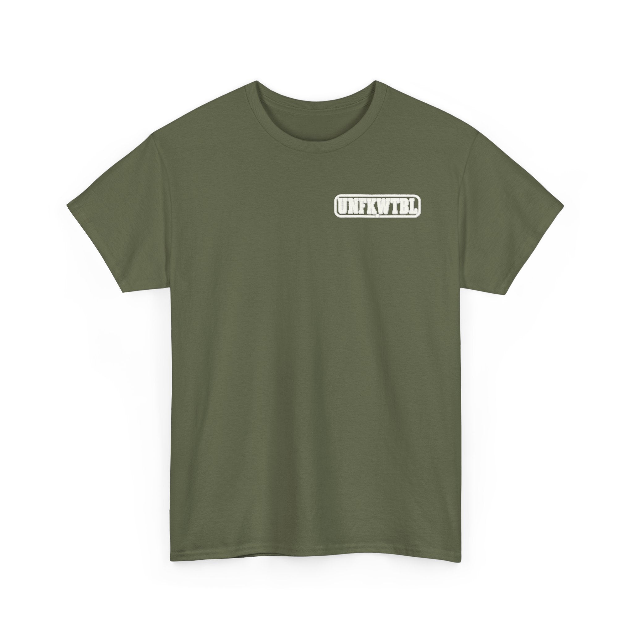 UNFKWTBL Eight Letters. Zero Apologies. Back-Print Tee