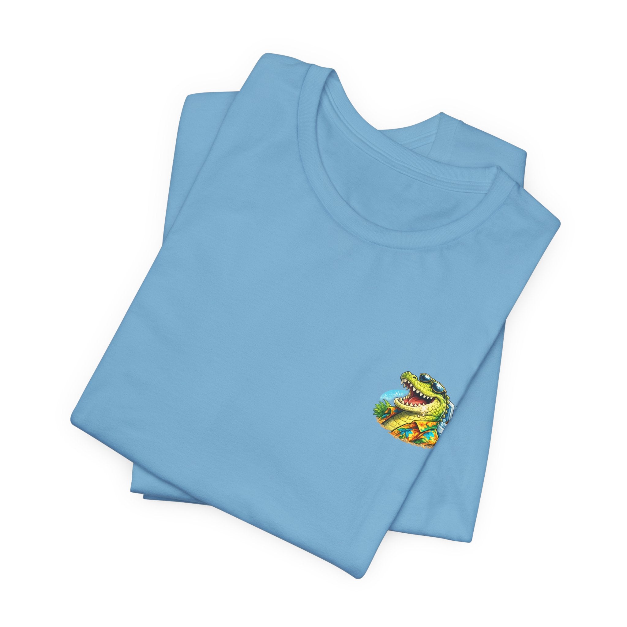 One More Round Turtle Tee — Retro Alligator Bar Fishing Graphic T-Shirt