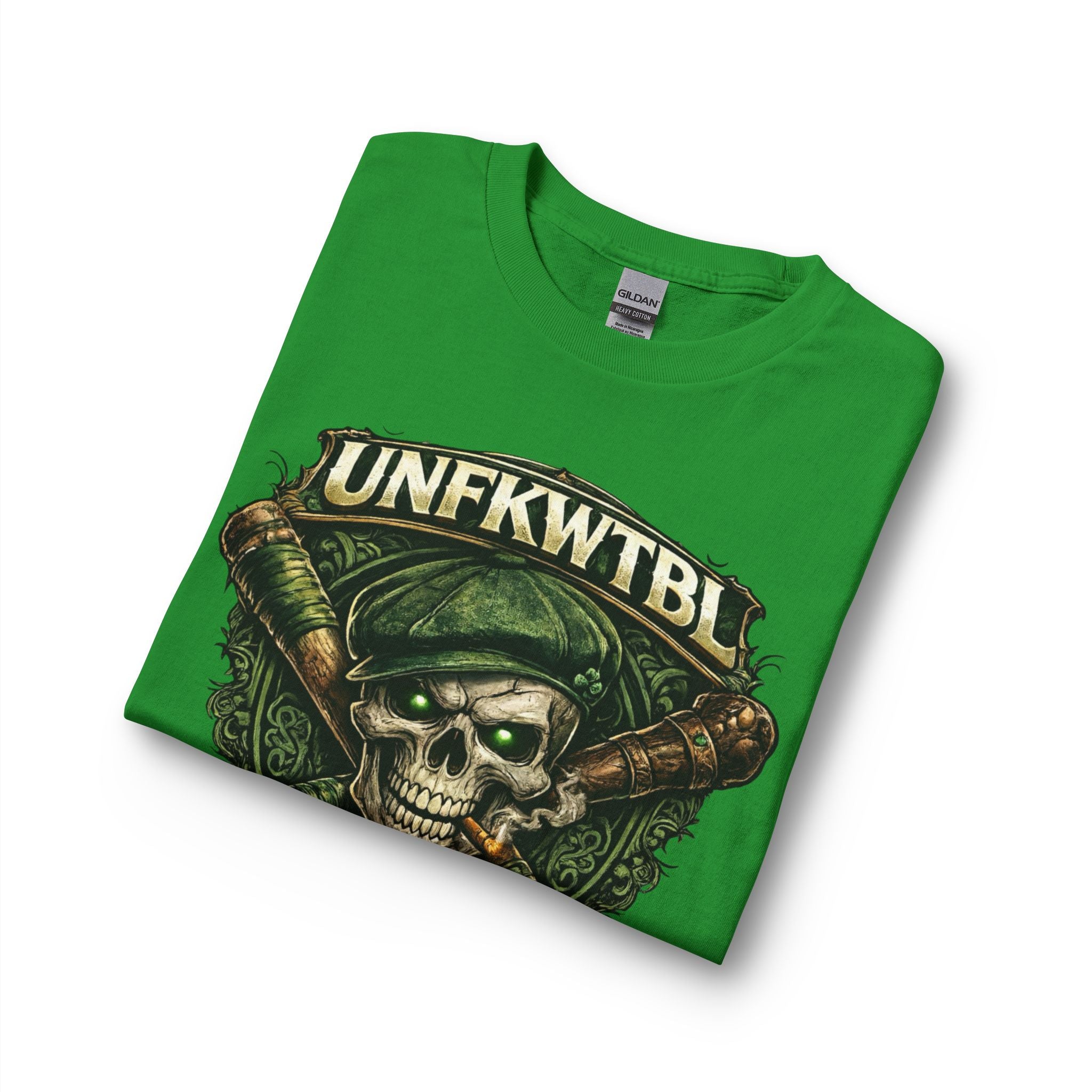 Skull & Baseball Bats Long Sleeve Tee — "NO LUCK. JUST GRIT."
