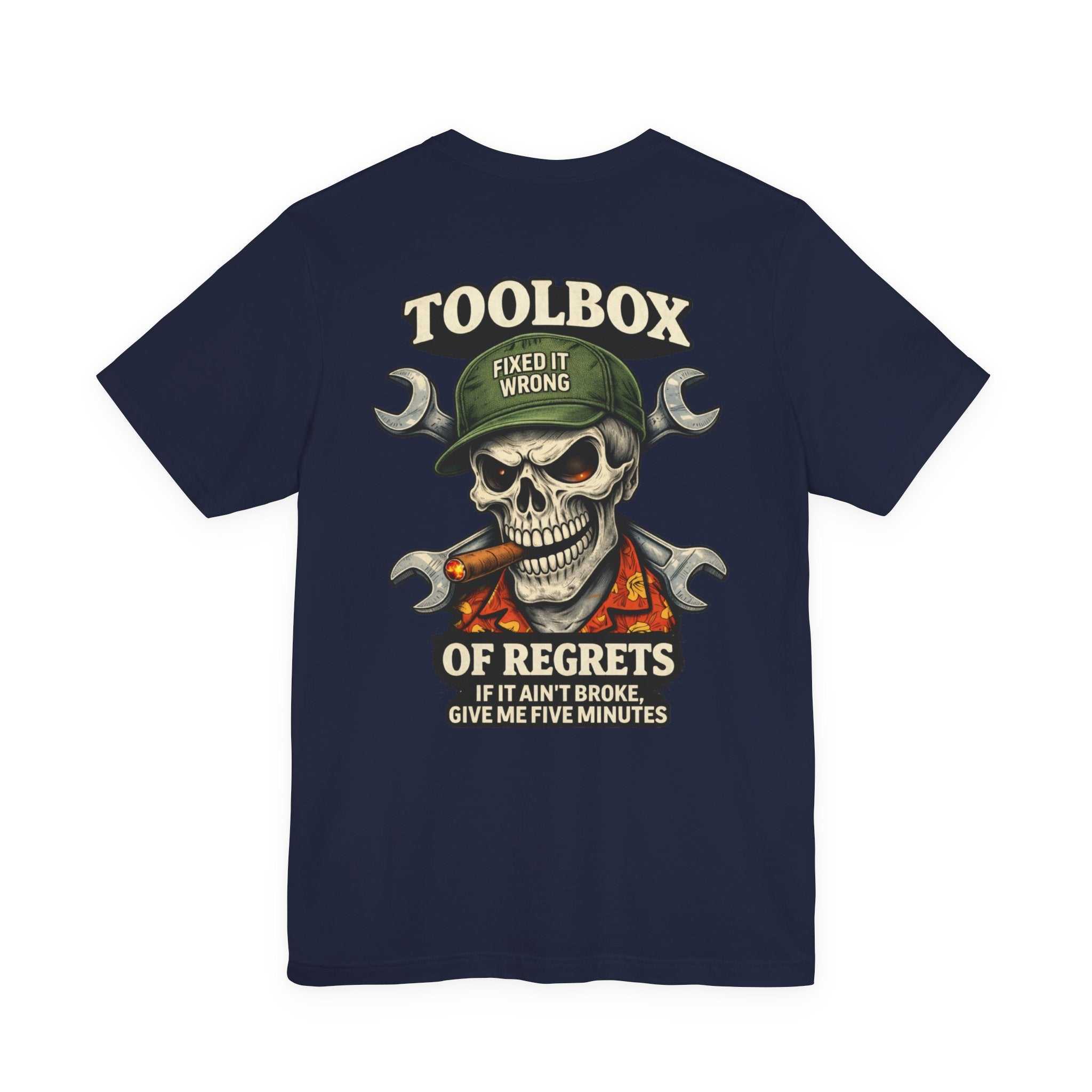 Toolbox of Regrets Skull T-Shirt — Funny Mechanic Gift